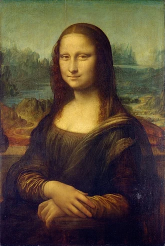 Mona Lisa by Leonardo da Vinci, often cited as one of the greatest paintings for its visual composition and technique.