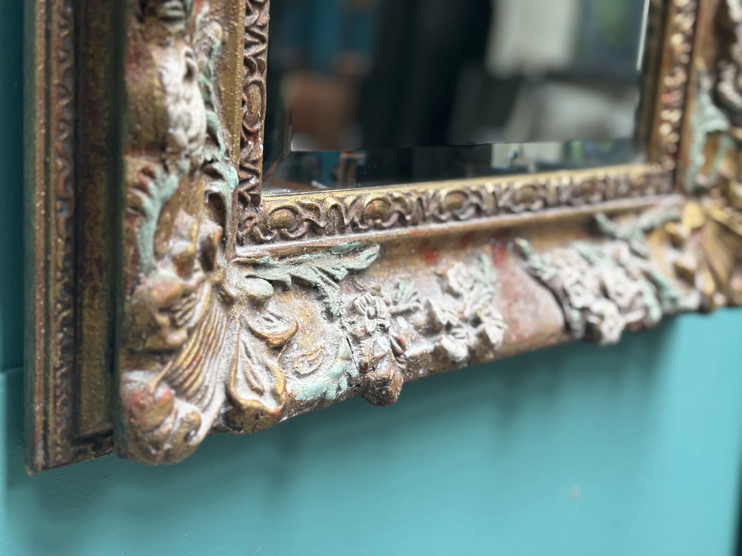 Antique mirror frame