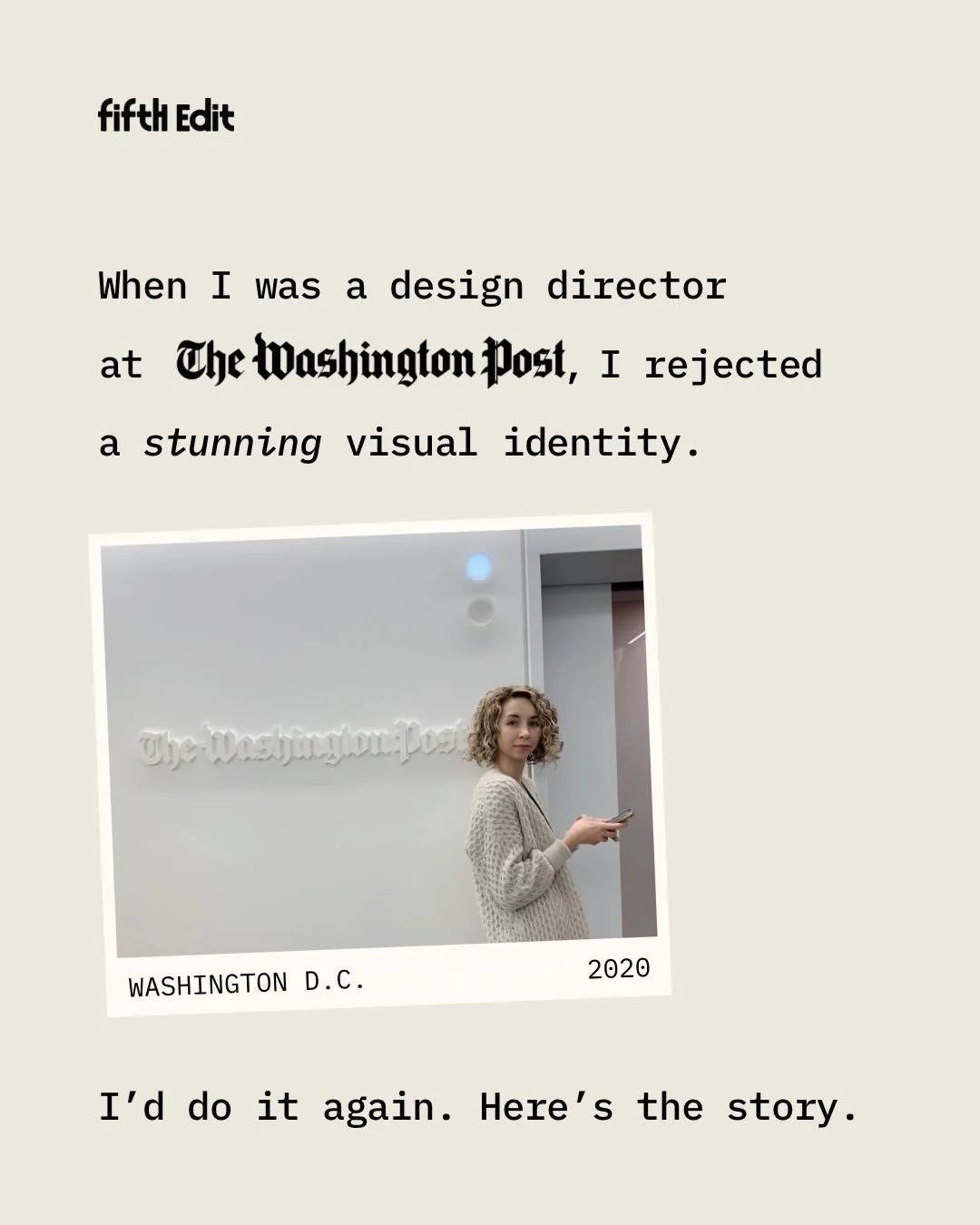 This moment changed how I think about design.

It&rsquo;s easy to fall in love with what&rsquo;s impressive. It&rsquo;s harder, and more important, to ask what&rsquo;s actually going to work when the deadlines are real, the team is small and the pres