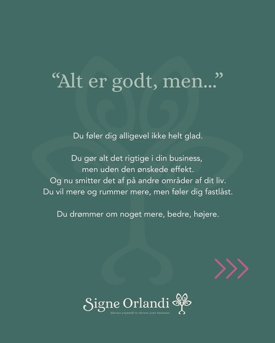 Alt er godt, men alligevel ikke helt glad? Der er ikke noget værre end denne følelse af uforløsthed. Jo… måske at undlade at få hjælp til at løfte dig op og dermed forblive i stilstanden. 😱 Vi kan
