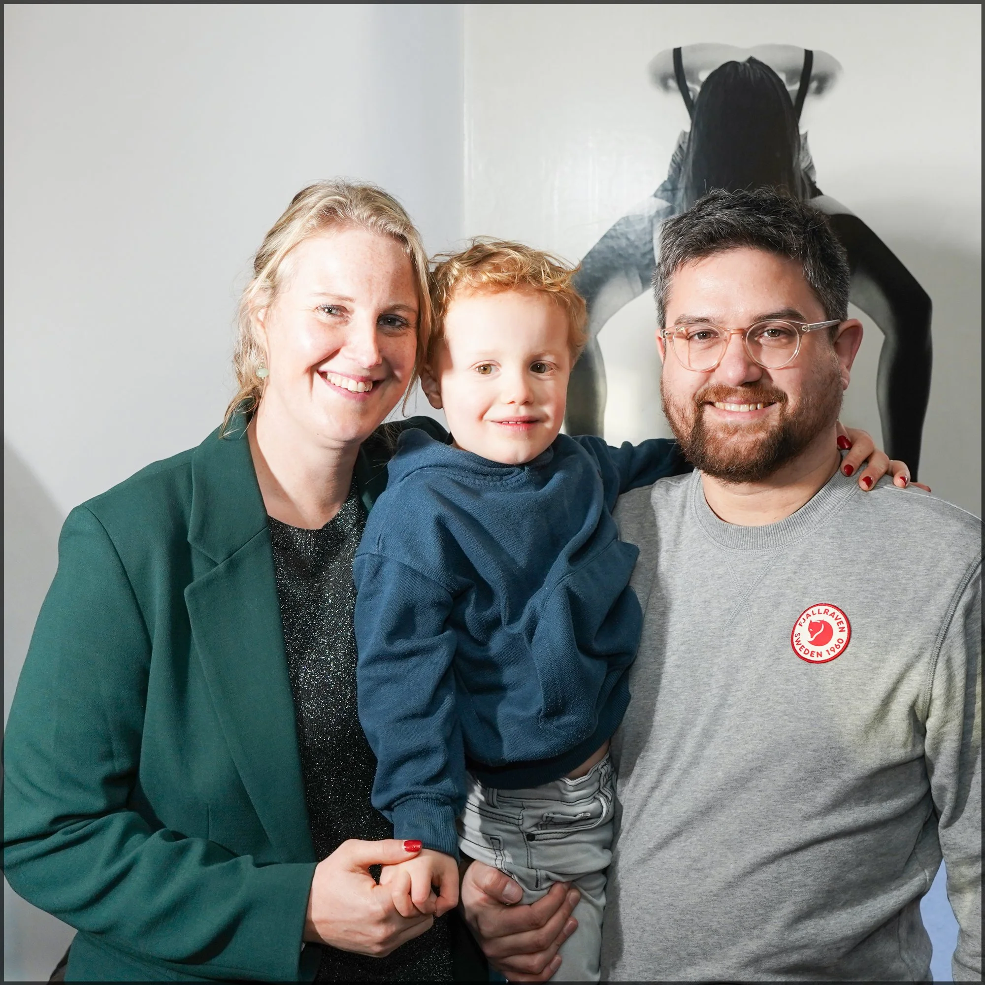 Melanie, Kaj en Moss Louwaars