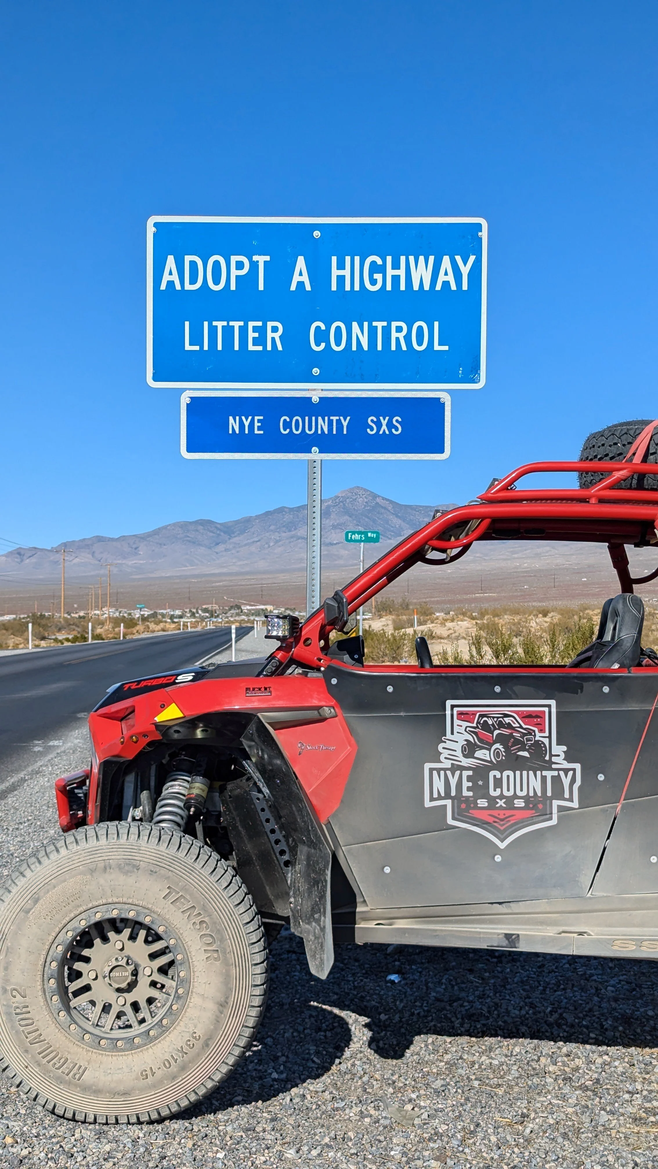 Nye County SxS - Hwy Clean Up