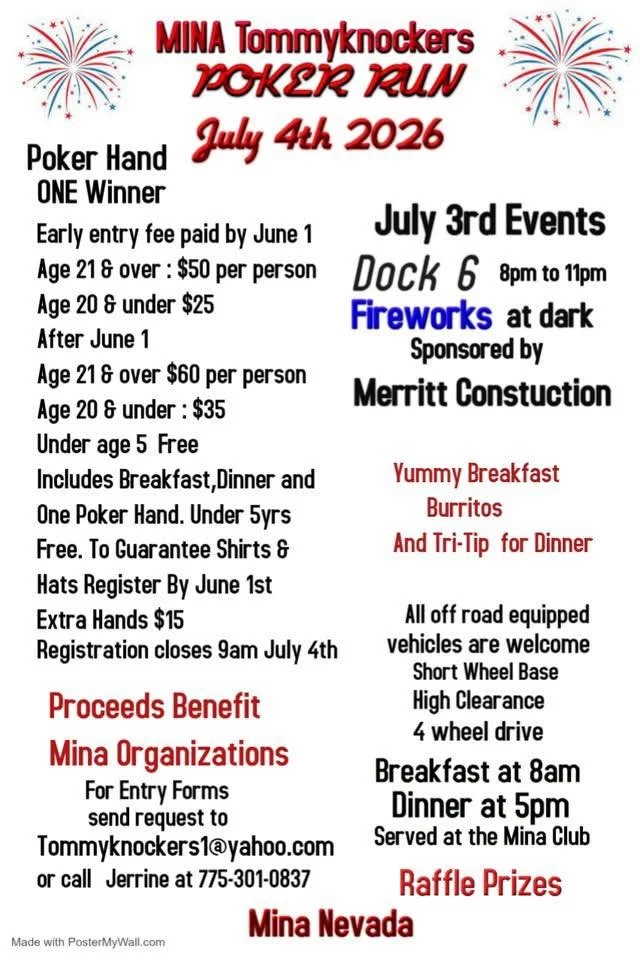 Mina NV Poker Run