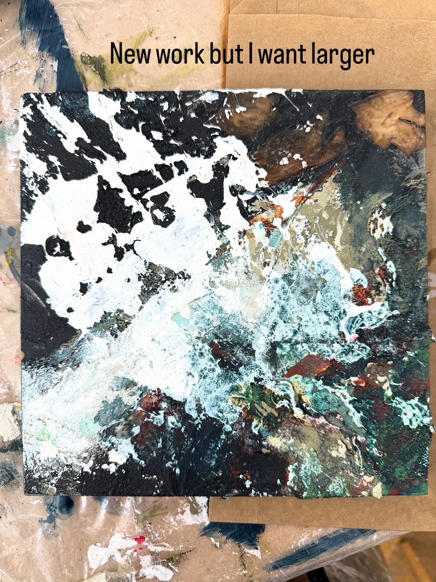 #contemporary_art #abstractpaintings #texture #messingaroundinthestudio #contemporaryartist