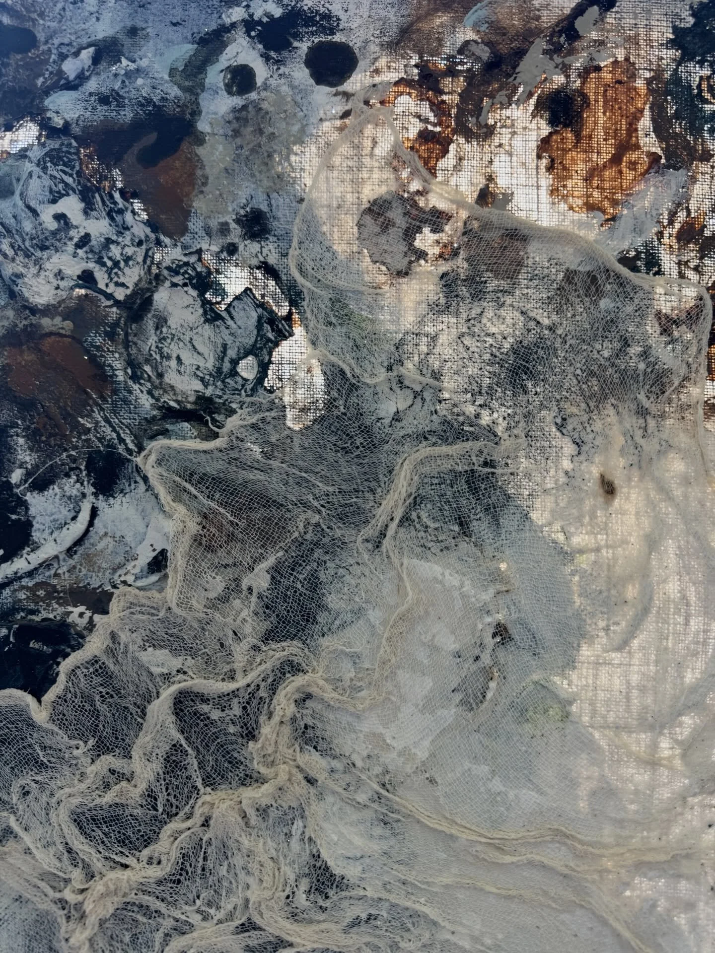 Isn&rsquo;t the light shining through these new works just stunning?

Details of a new series &lsquo;All That You Touch&rsquo; 

#painting #abstractlandscape #artist