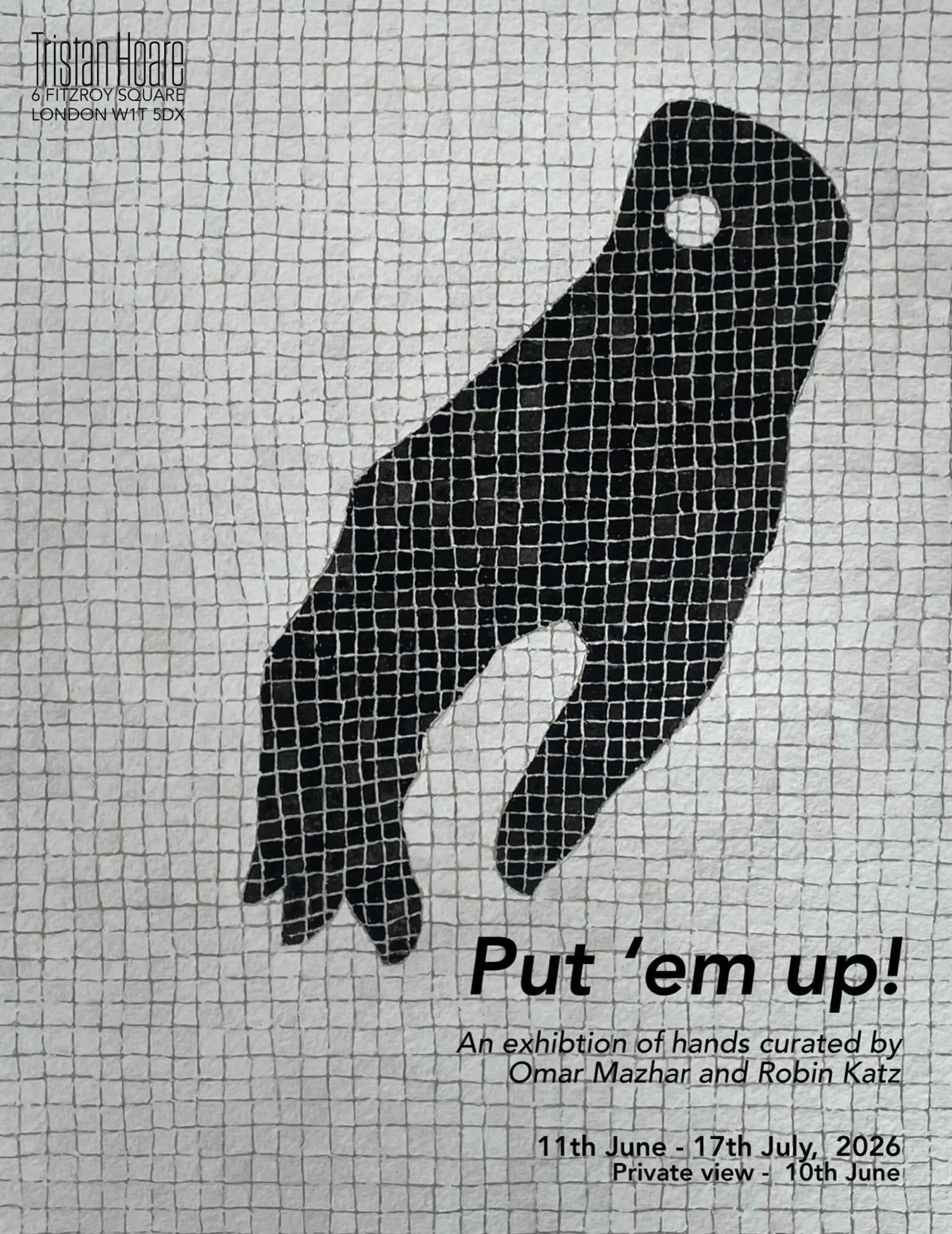 ⭐️ I am delighted to be showing a work from my &lsquo;Venus and Adonis&rsquo; series in &lsquo;Put &lsquo;Em Up!&rsquo; at @tristanhoare opening 11 June.
Curated by @omar_mazhar and @robinkatz_ , &lsquo;Put &lsquo;Em Up!&rsquo; is an exhibition of ha