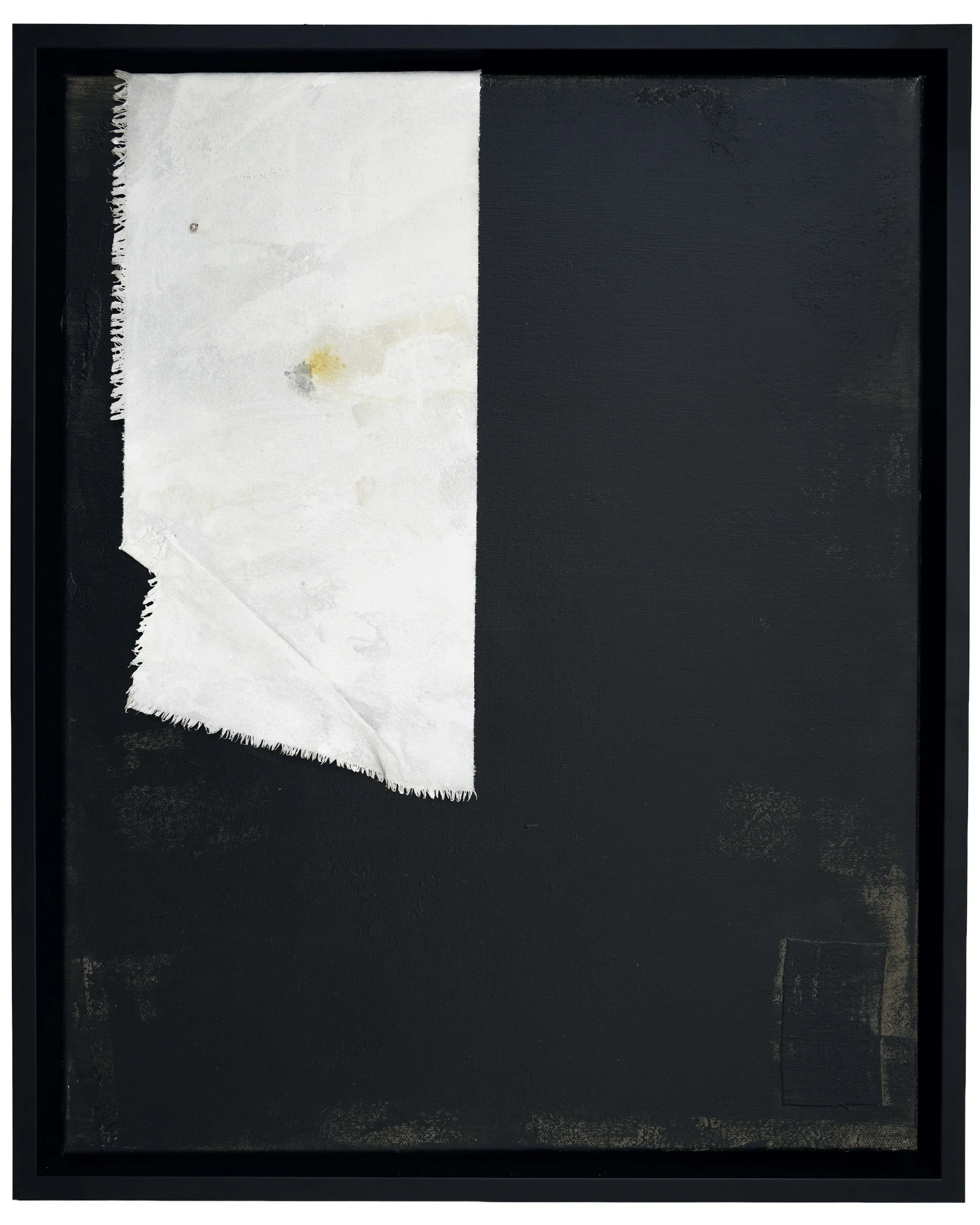 Persephone VIII, 2026
Acrylic, collage and pin on canvas (framed), 55 x 45 cm