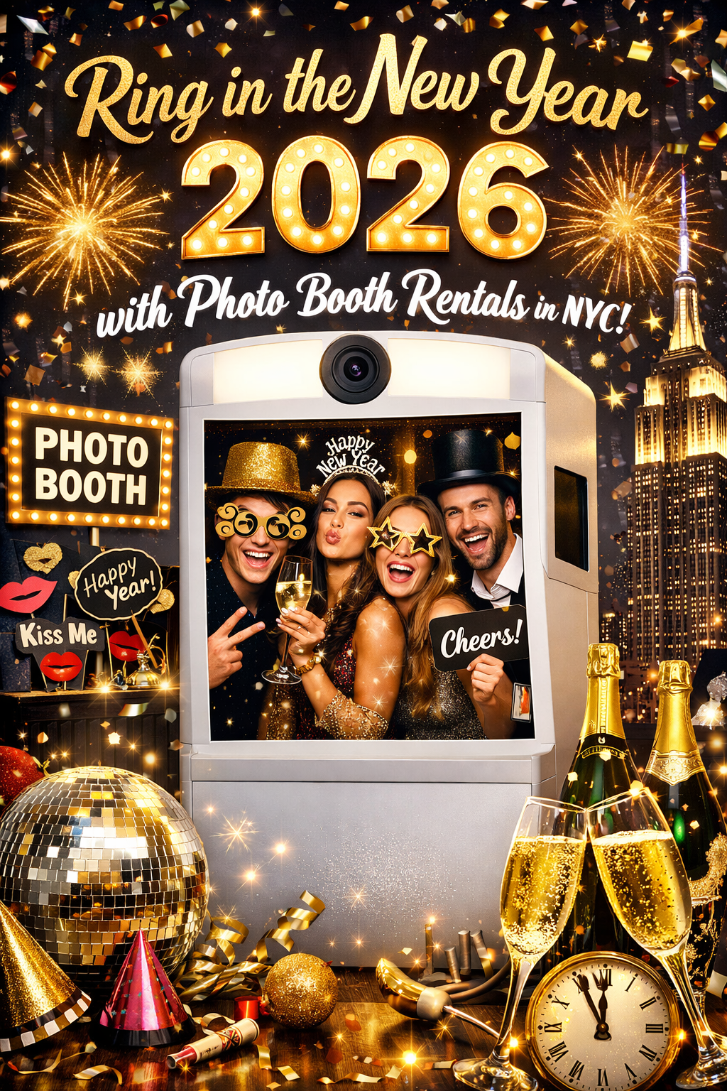 Snap, Smile, Celebrate: New Year Party Photo Booth Ideas That Wow 🎉📸