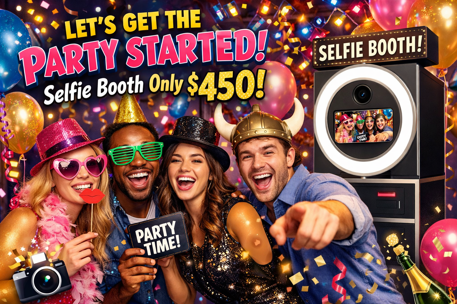 Planning a Party? Here’s Why You Need Our $450 Selfie Booth