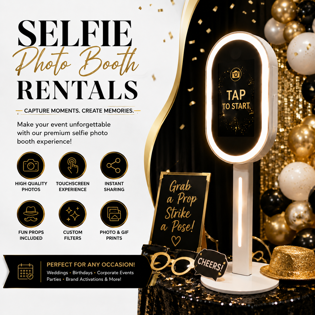 Top Selfie Photo Booth Rental Ideas for Corporate Events