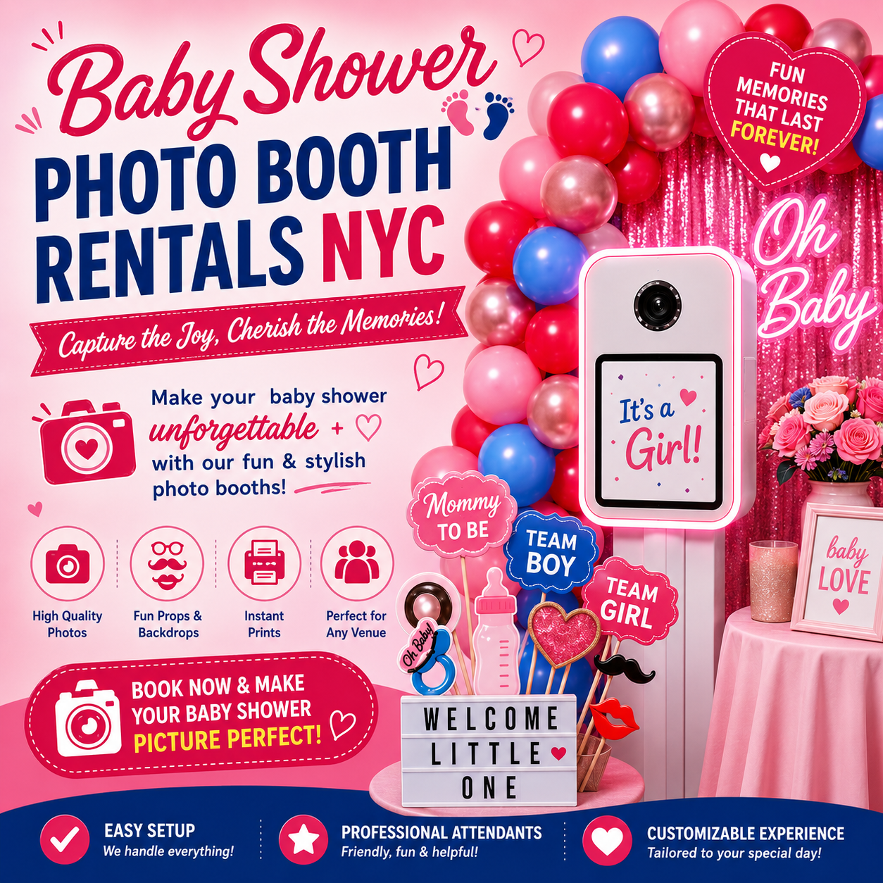 Make Your Baby Shower Extra Special with a Photo Booth Rental in NYC
