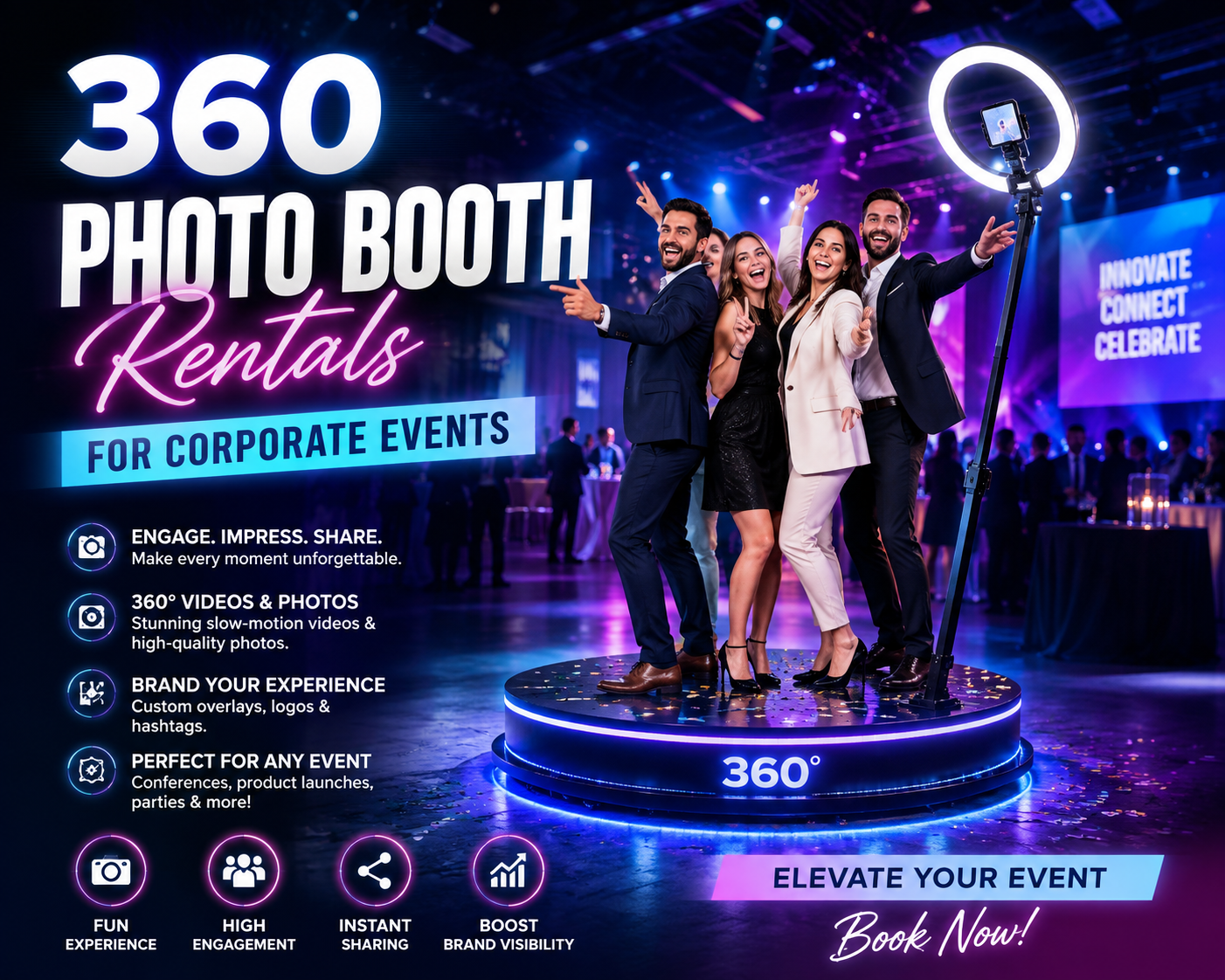 360 Photo Booth Rentals for Corporate Events: Why They’re Trending