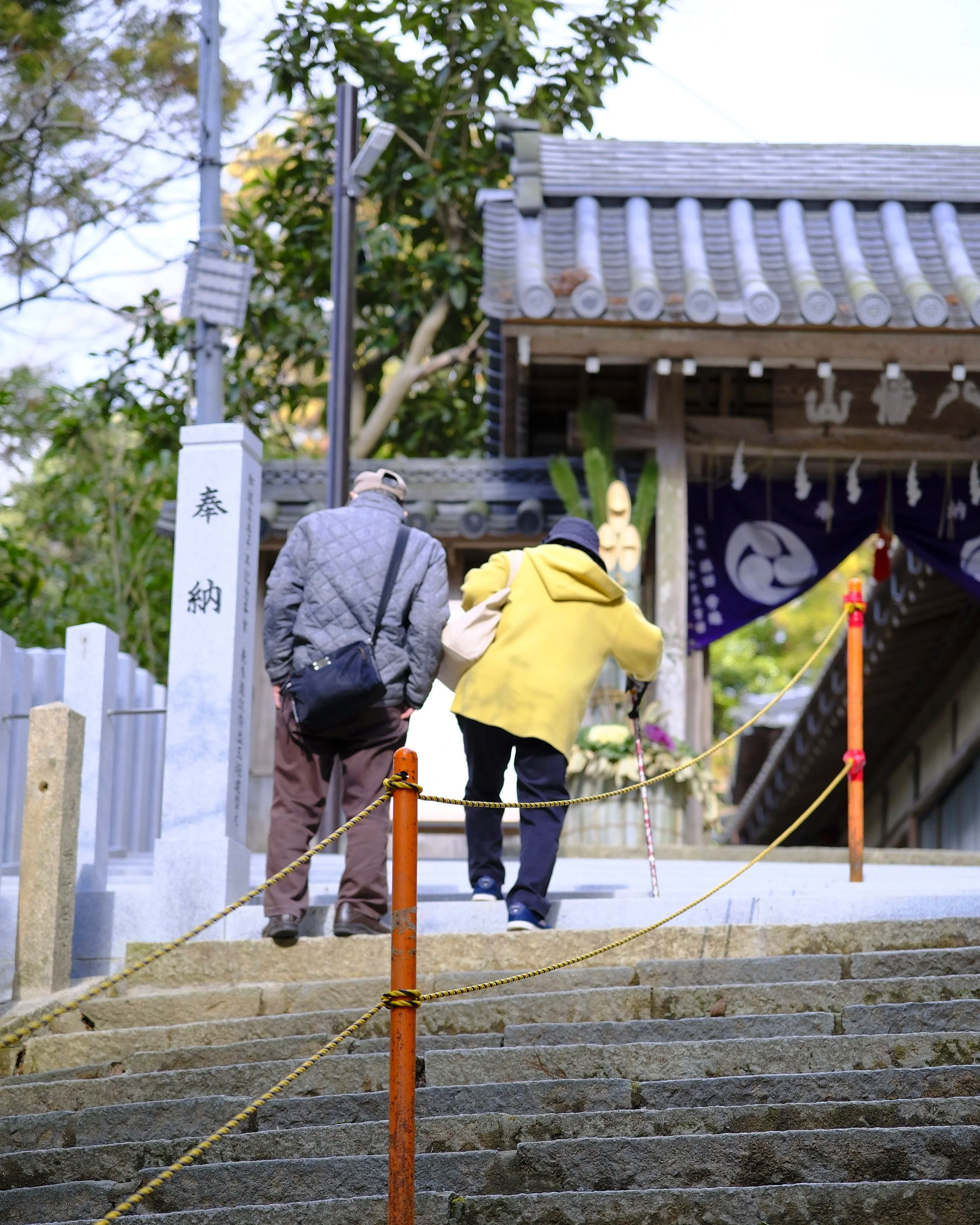 柏原八幡宮にて