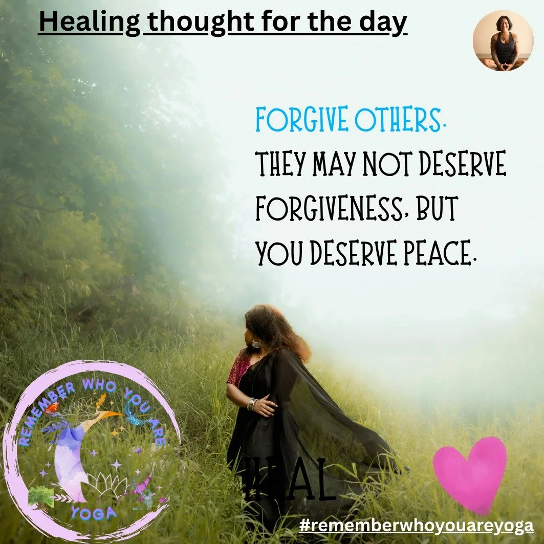 This forgiveness is for you.  Do it for yourself so you can live and be free...💙💙💙

#love #spirit #energy #goodvibes #yoga #yogainspiration #consciousness #iam #healing #rememberwhoyouare #humanity #traumahealing #breathe #yogalife #rememberwhoyou