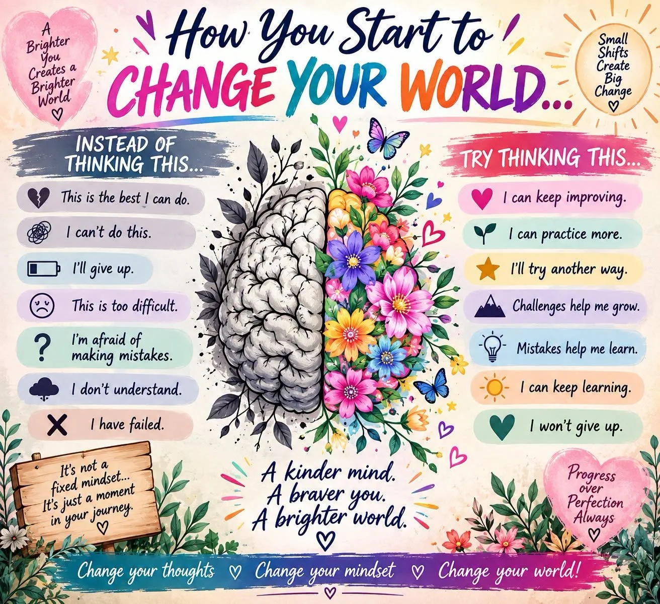 Start by changing what you think…