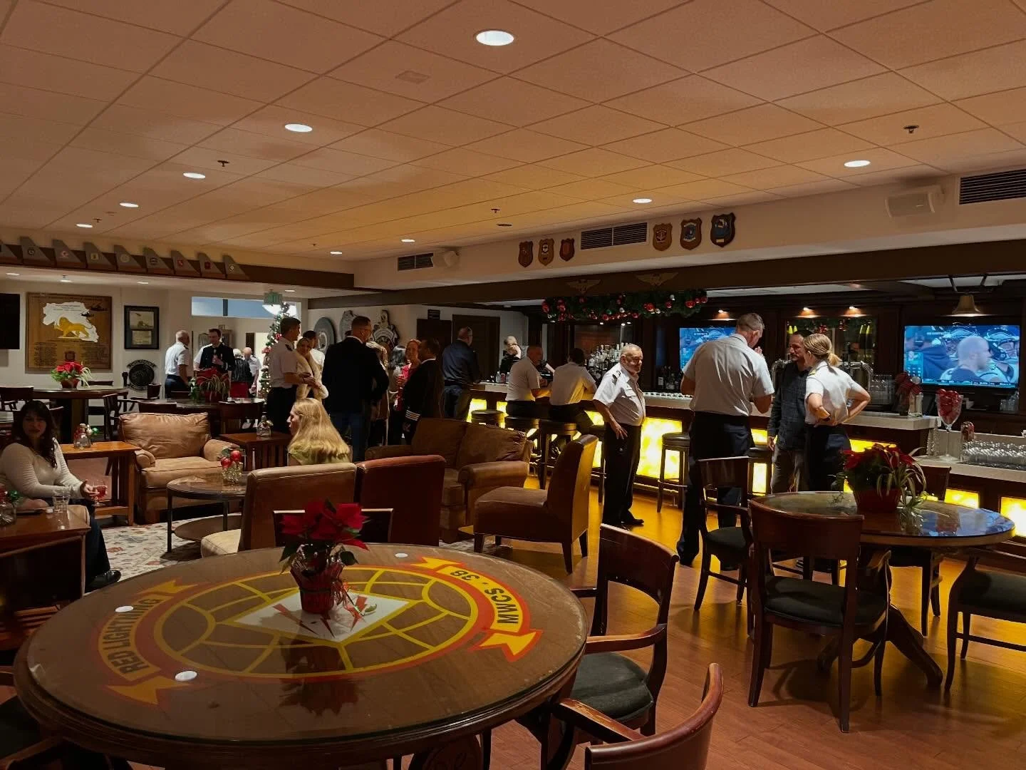 This year&rsquo;s Christmas dinner for the San Diego flotillas of the @uscgaux was at Miramar Officers Club, the supposed location in the movie Top Gun (1986) where Maverick, Goose and the boys sing &ldquo;You&rsquo;ve Lost that Lovin&rsquo; Feeling&