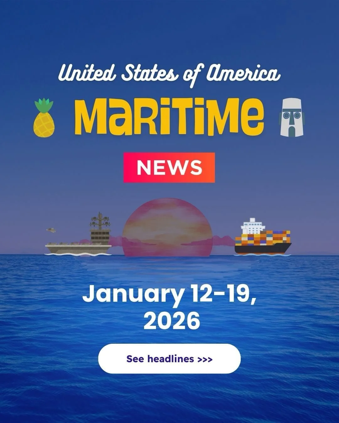 Maritime news has had a jam packed start to the year in the 3rd week of January.

Lots of coverage on Venezuelan oil and oil tankers, offshore wind and Trump admin battle in court, US rivalry with China, frigate construction and more&hellip;