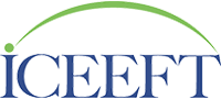 Logo of ICEFT with stylized text and green curved line above