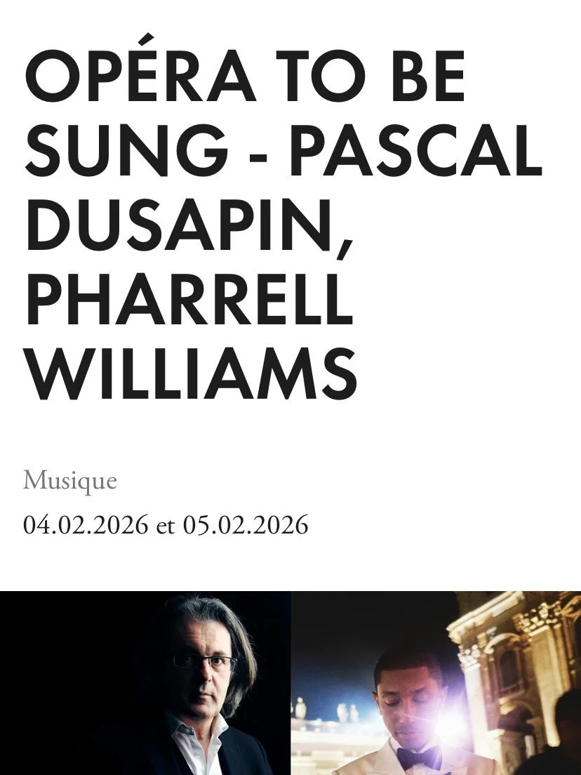 To be sung de Pascal Dusapin &agrave; la Fondation Louis Vuitton🎵

Bravo &agrave; toute et tous! C&rsquo;&eacute;tait un grand plaisir et un v&eacute;ritable privil&egrave;ge de participer &agrave; cette production en tant que cheffe de chant!!
Merc