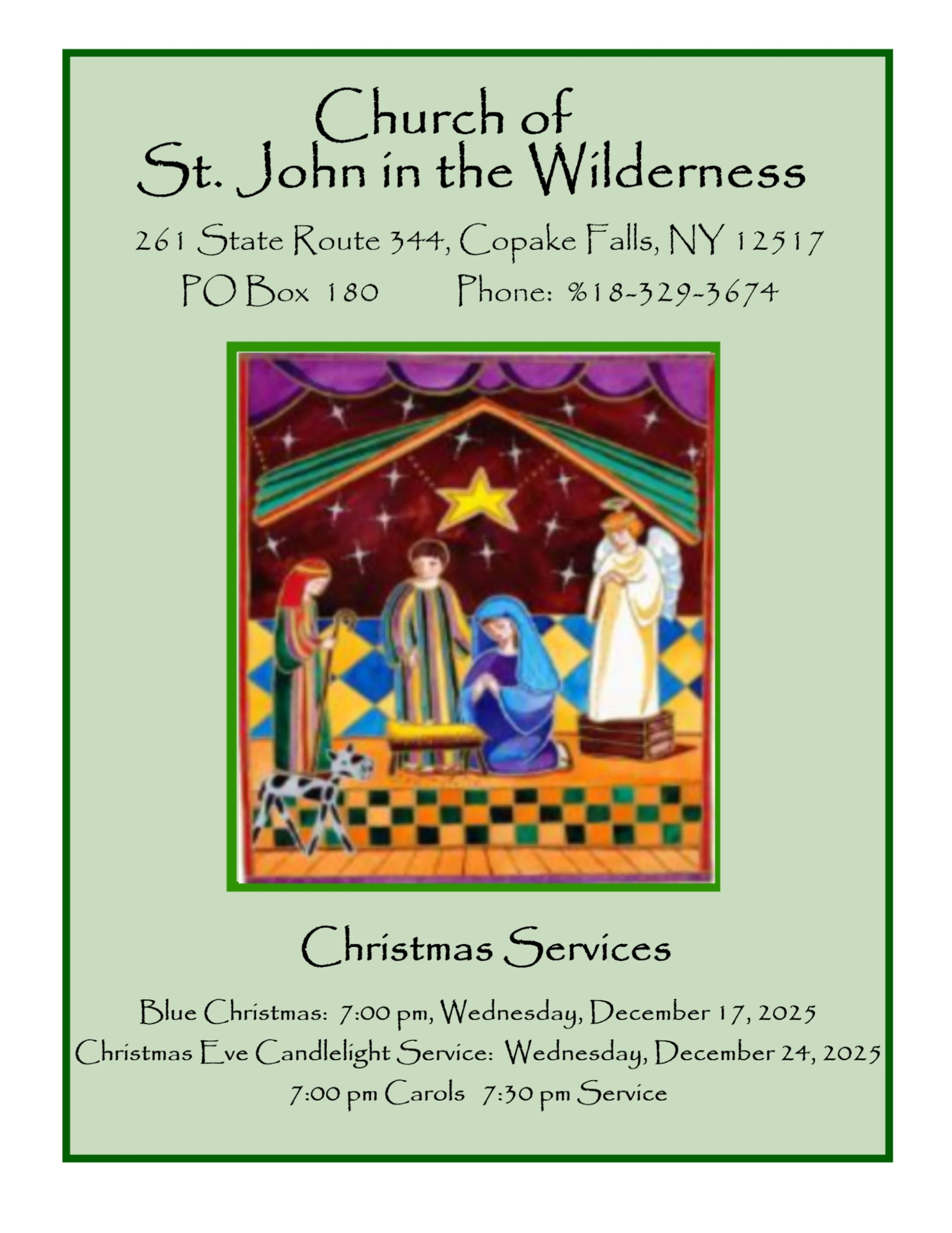 Christmas Eve Candlelight Service: Carols &amp; Service