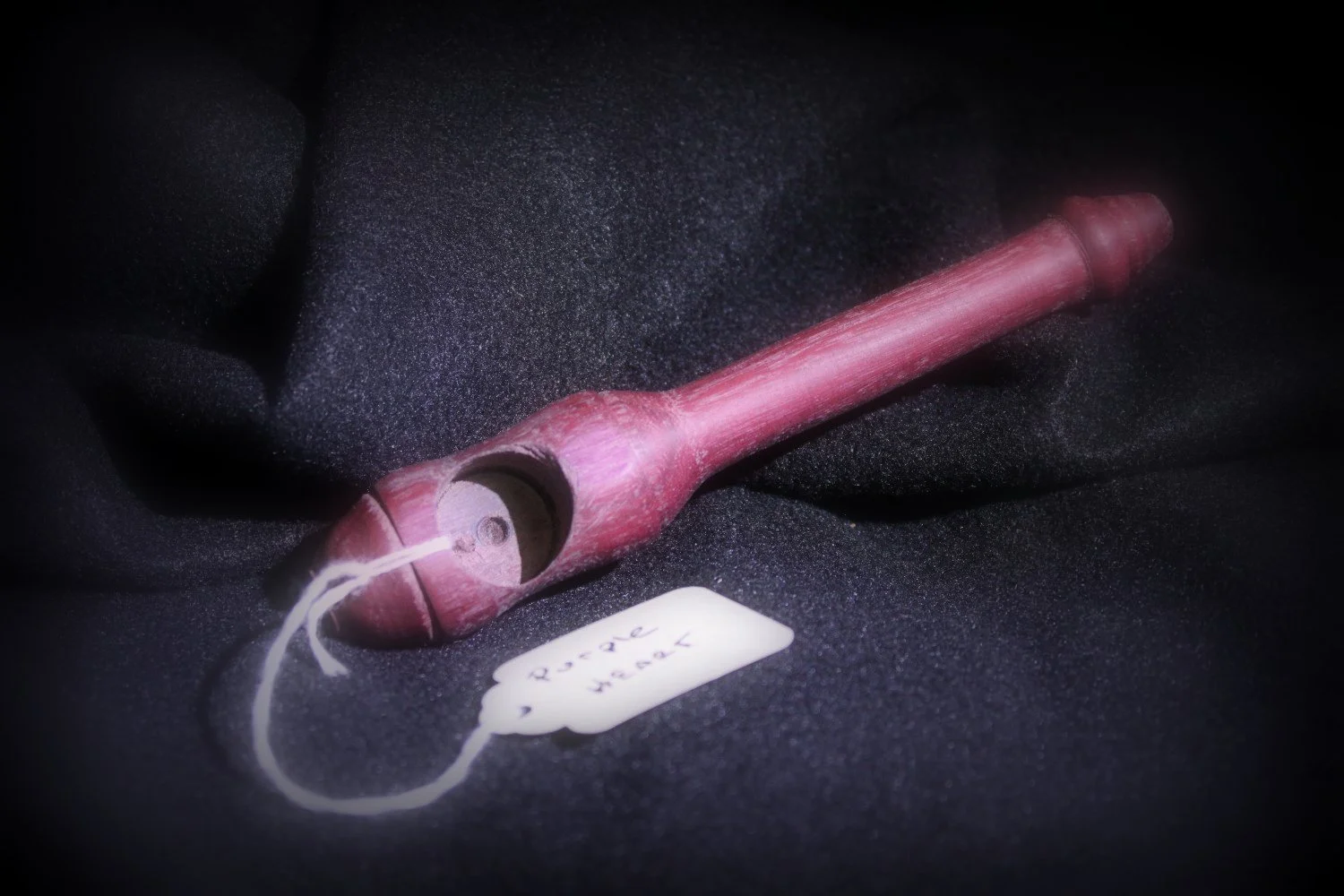 Purple Heart Pipe with carb hole