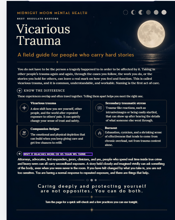 Vicarious Trauma Care Sheet