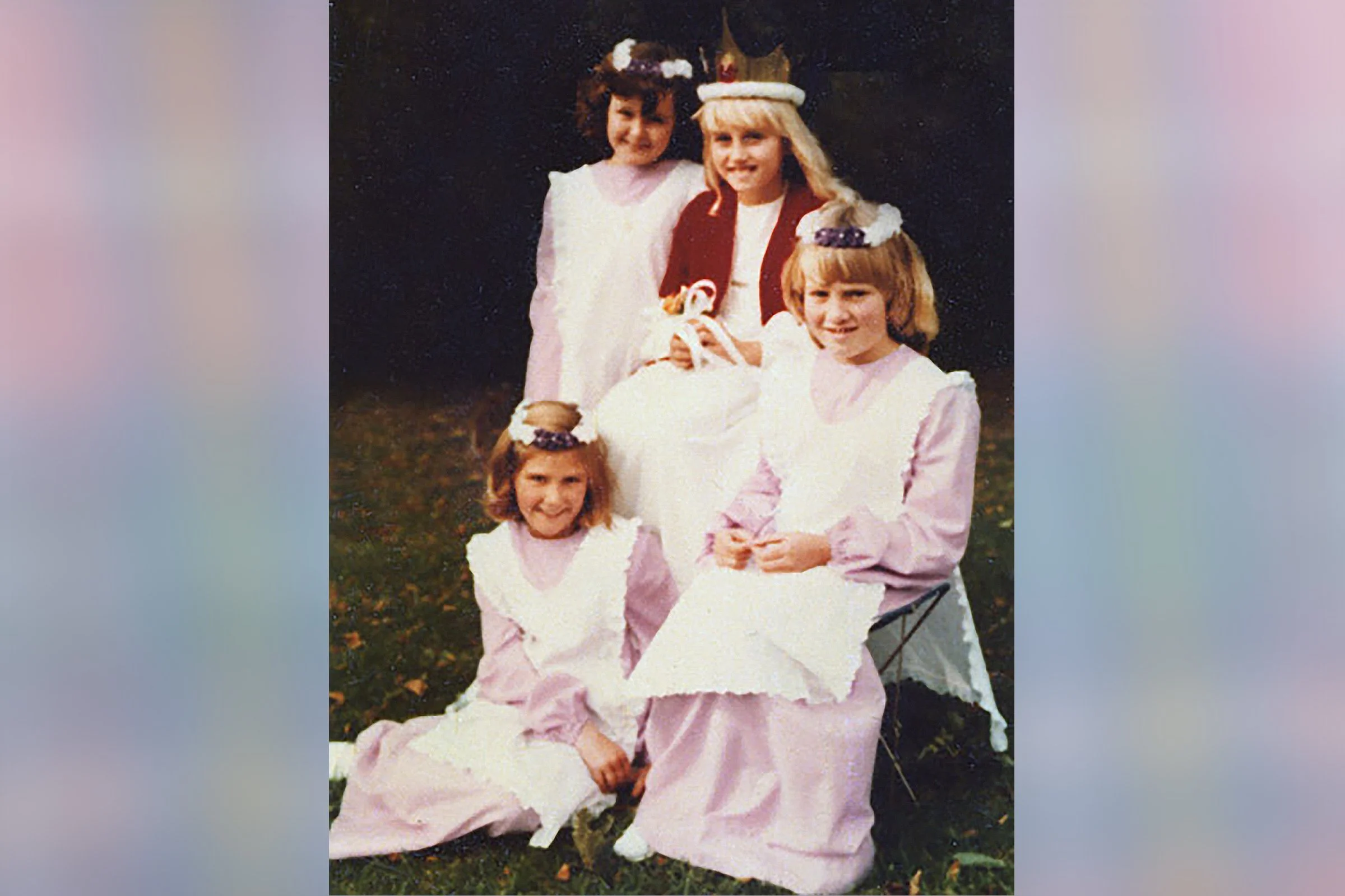  JACQUELINE'S  attendants were SUSAN CORP, HELEN COLLIER, GINA O'CONNOR & JULIE SNELGROVE 1975