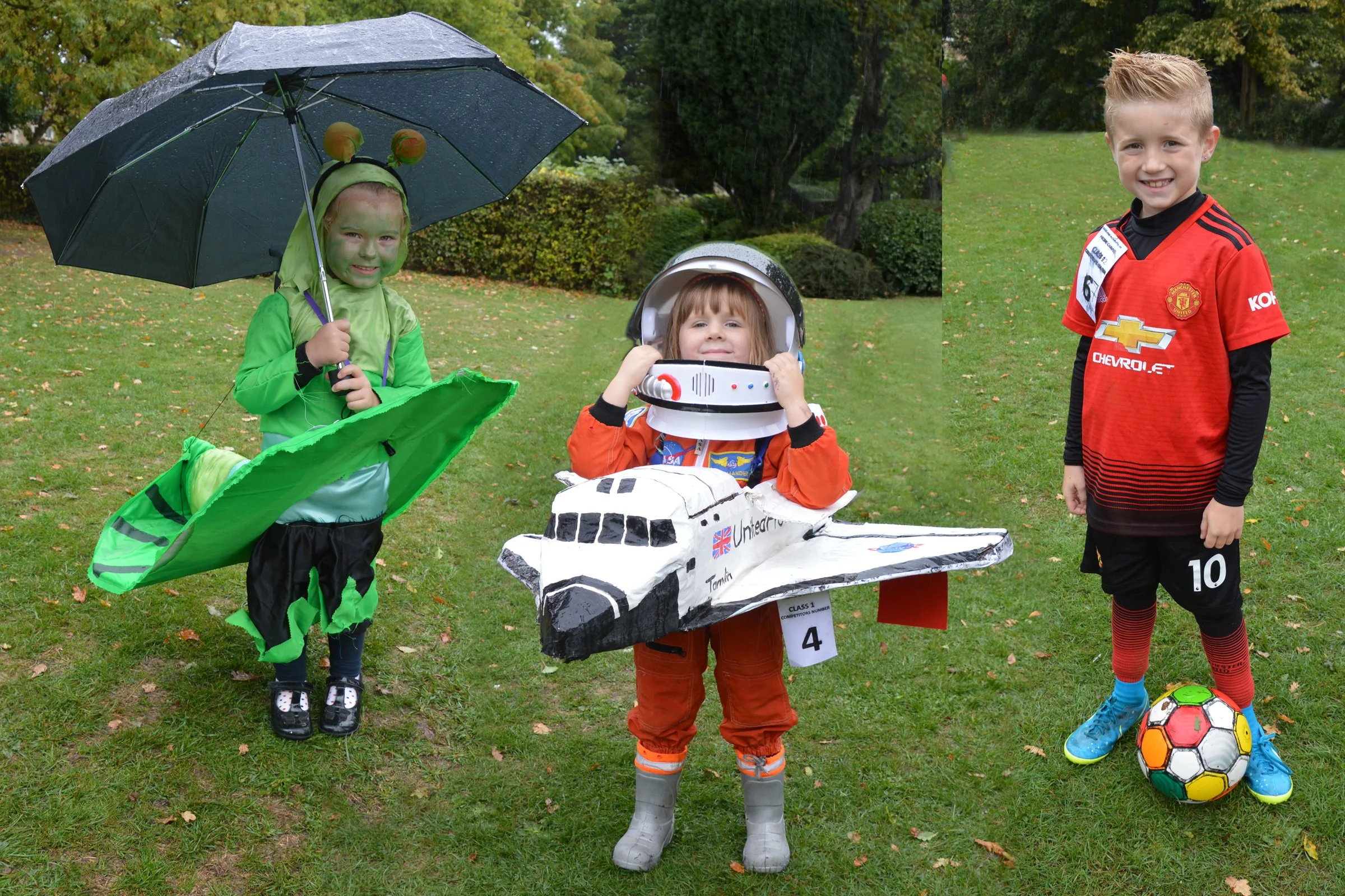 Hungry Caterpillar - Olivia Kitchen; Spaceman ?; Manchester United - Jack