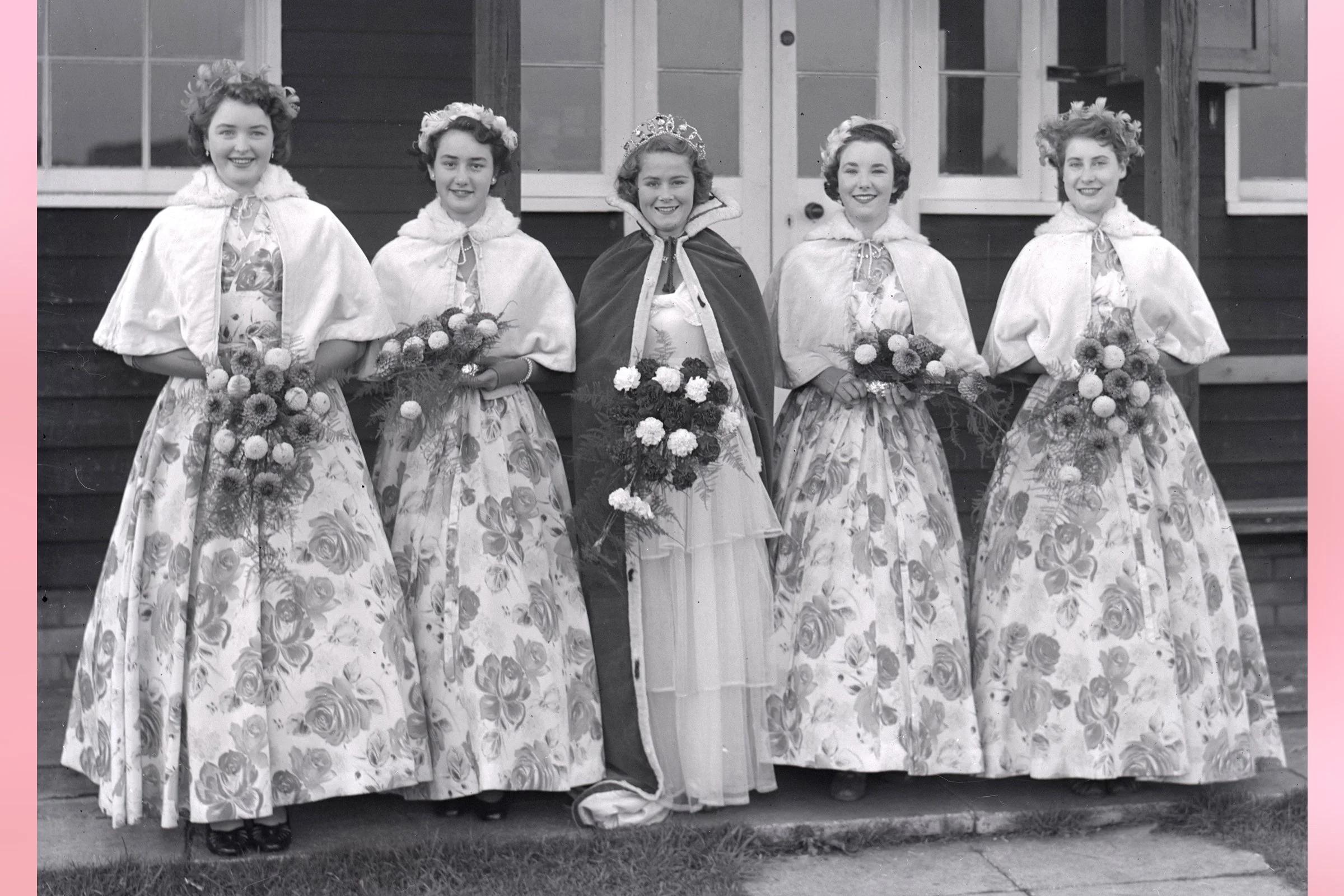  MEGAN  with ANNE McGEORGE, JENNIFER SWAINE, MARY PARKER & JOAN PARFITT 1955