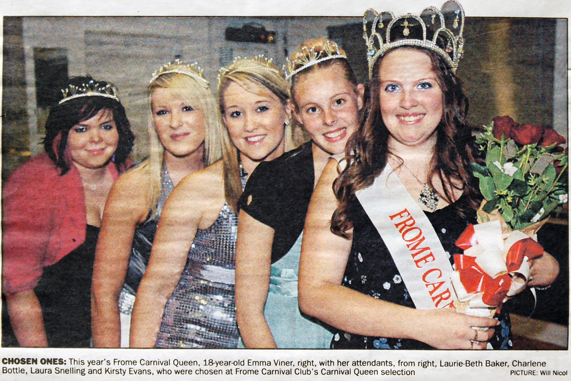 Kirsty Evans, Charlene Bottle, Laurie Baber, Katrina Wells,  EMMA VINER 