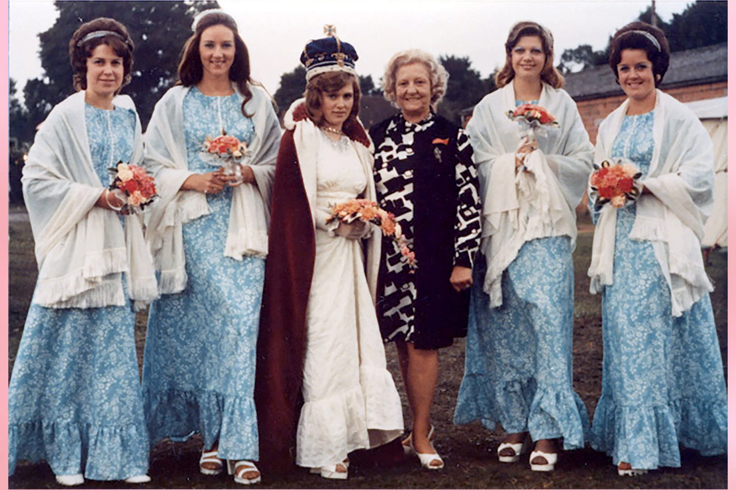  SALLY  attended by MARILYN BOXALL, PATRICIA DOEL, LINDA JEFFRIES & JEANETTE HURLE 1973