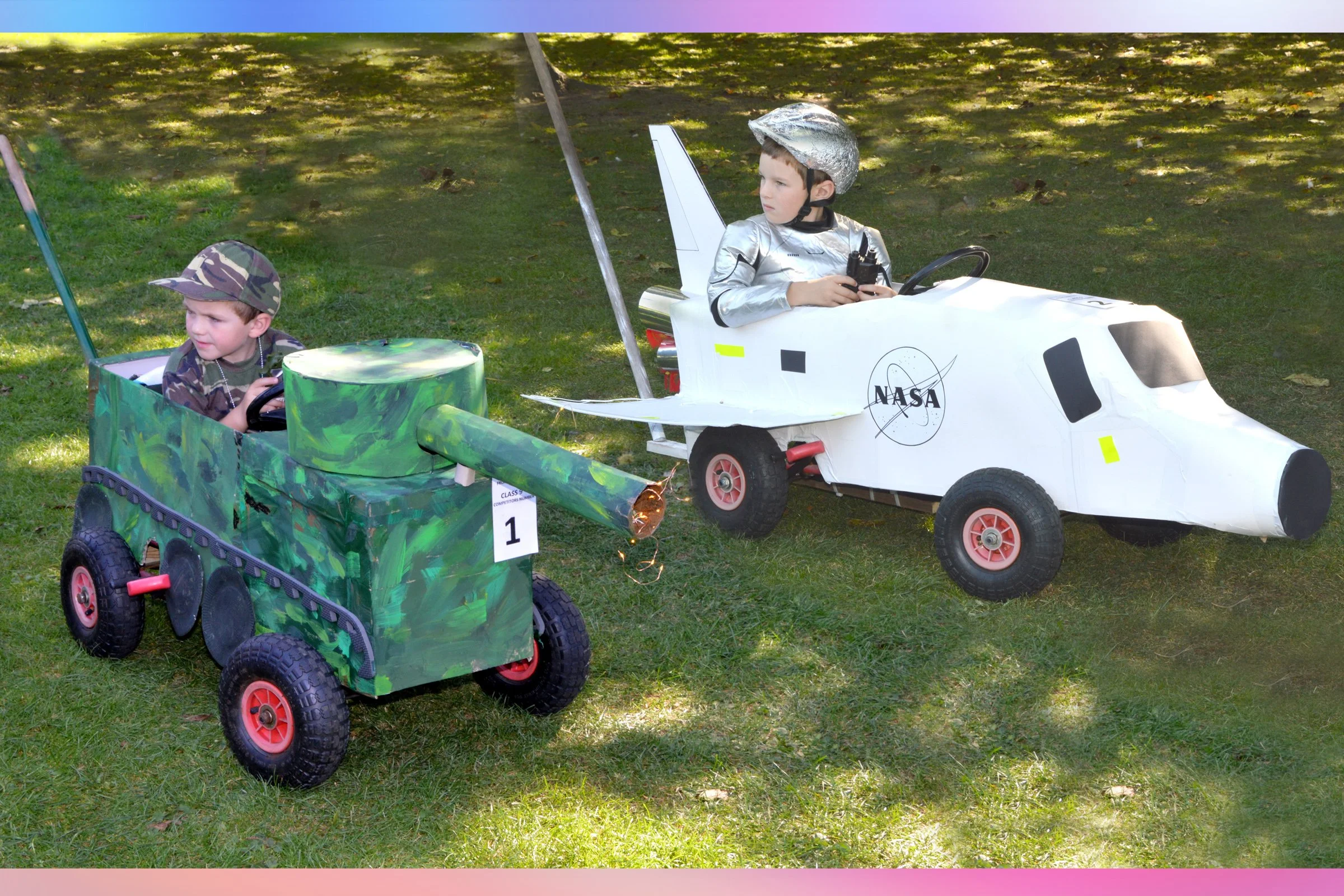 General George & his Terrific Tank with Spaceman Sam & his Super Shuttle - Tracey & Rob Howes