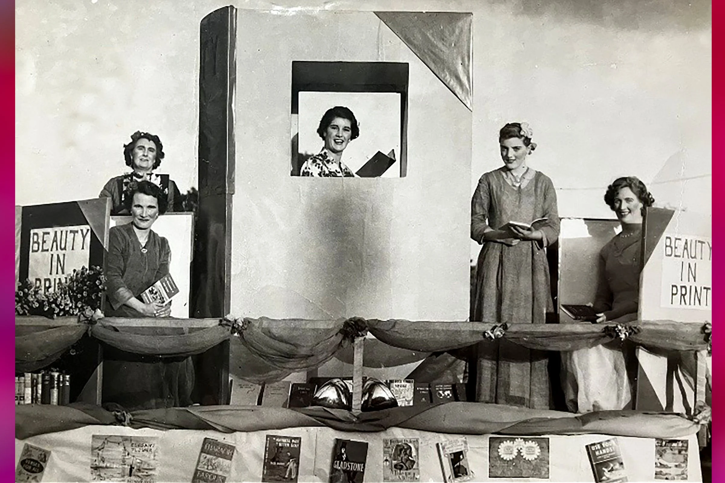 Beauty in Print - Butler & Tanner Sports & Social Club. The lovely ladies are: in the centre of the book Audrey Matthews (Bowers), W Cottle, I Harding, M Patterson, J Cheney