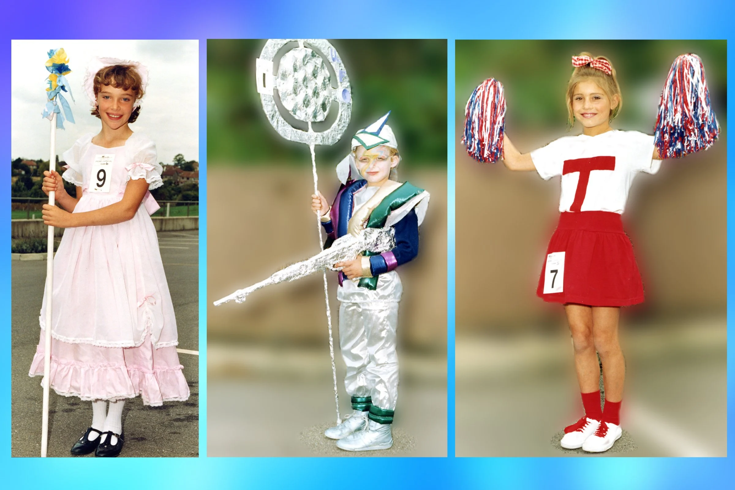 Little Bo Peep - Charlotte Mitchell; Galaxy Man - Andrew May; Cheer Leader - Amanda Trim