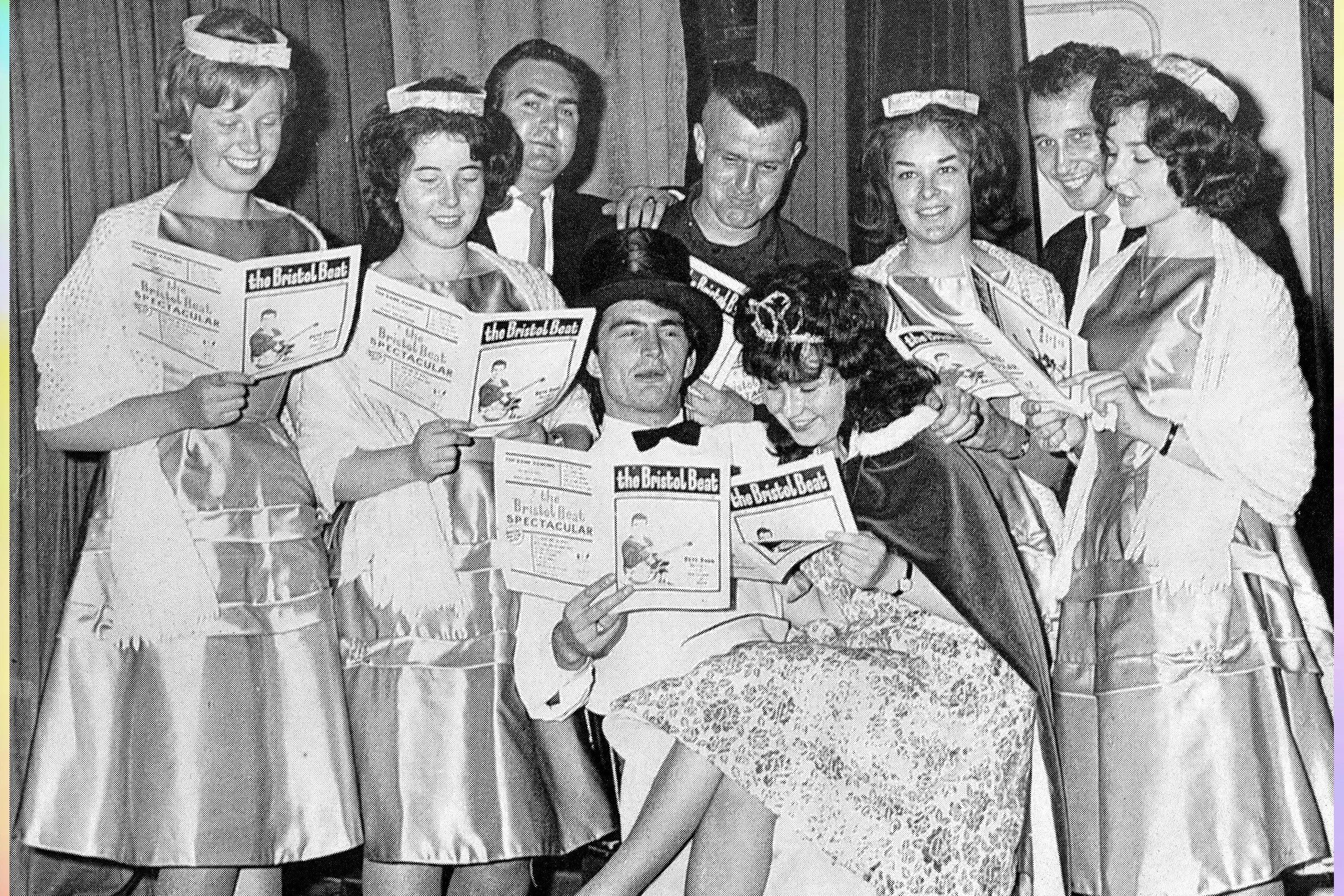  JACQUELINE  and attendants enjoying time with screaming Lord Sutch 1963