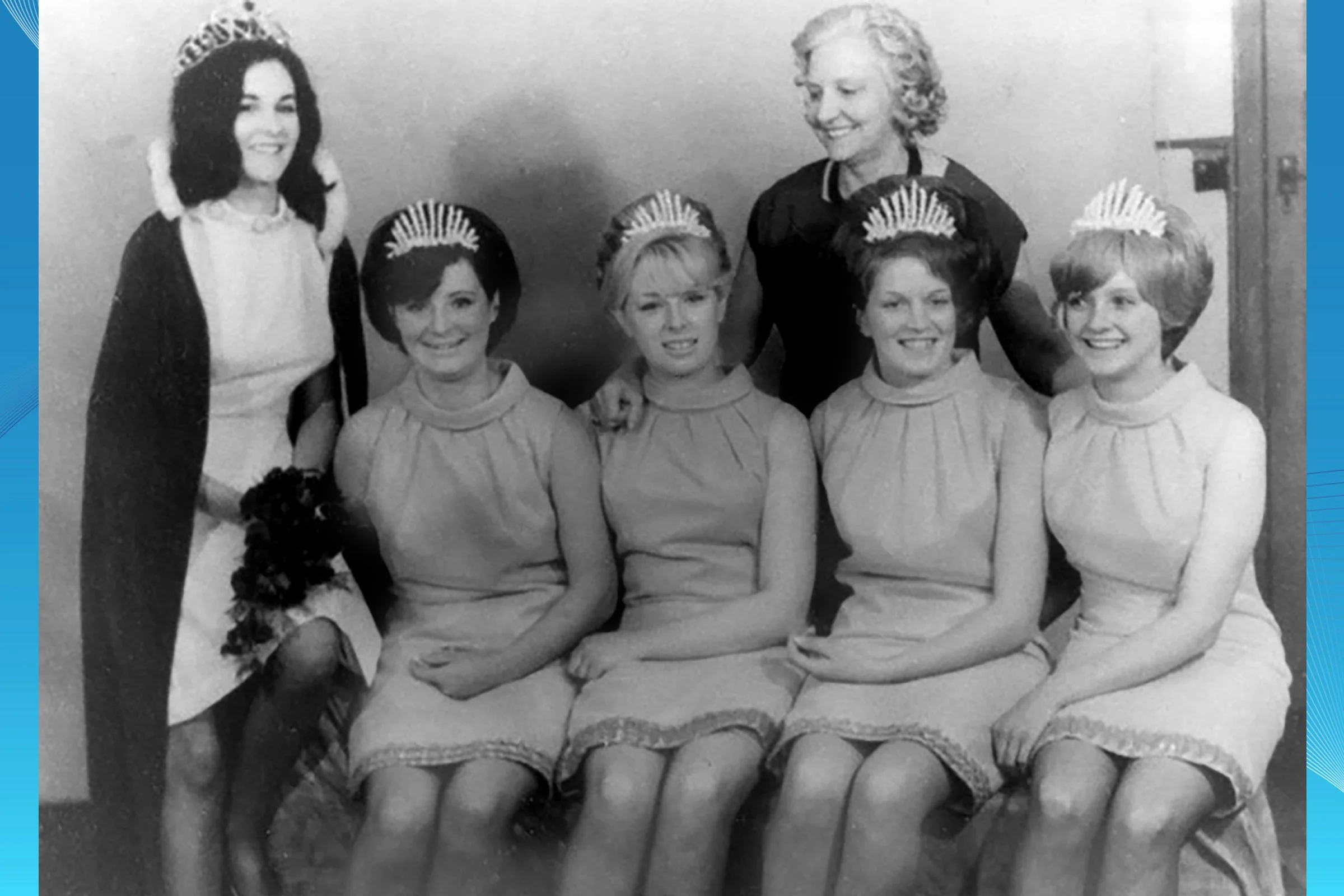  JOANNE  with attendants NICOLA REYNOLDS, SUSAN McQUOID, CAROL BRILL, ANGELA DANDO 1966