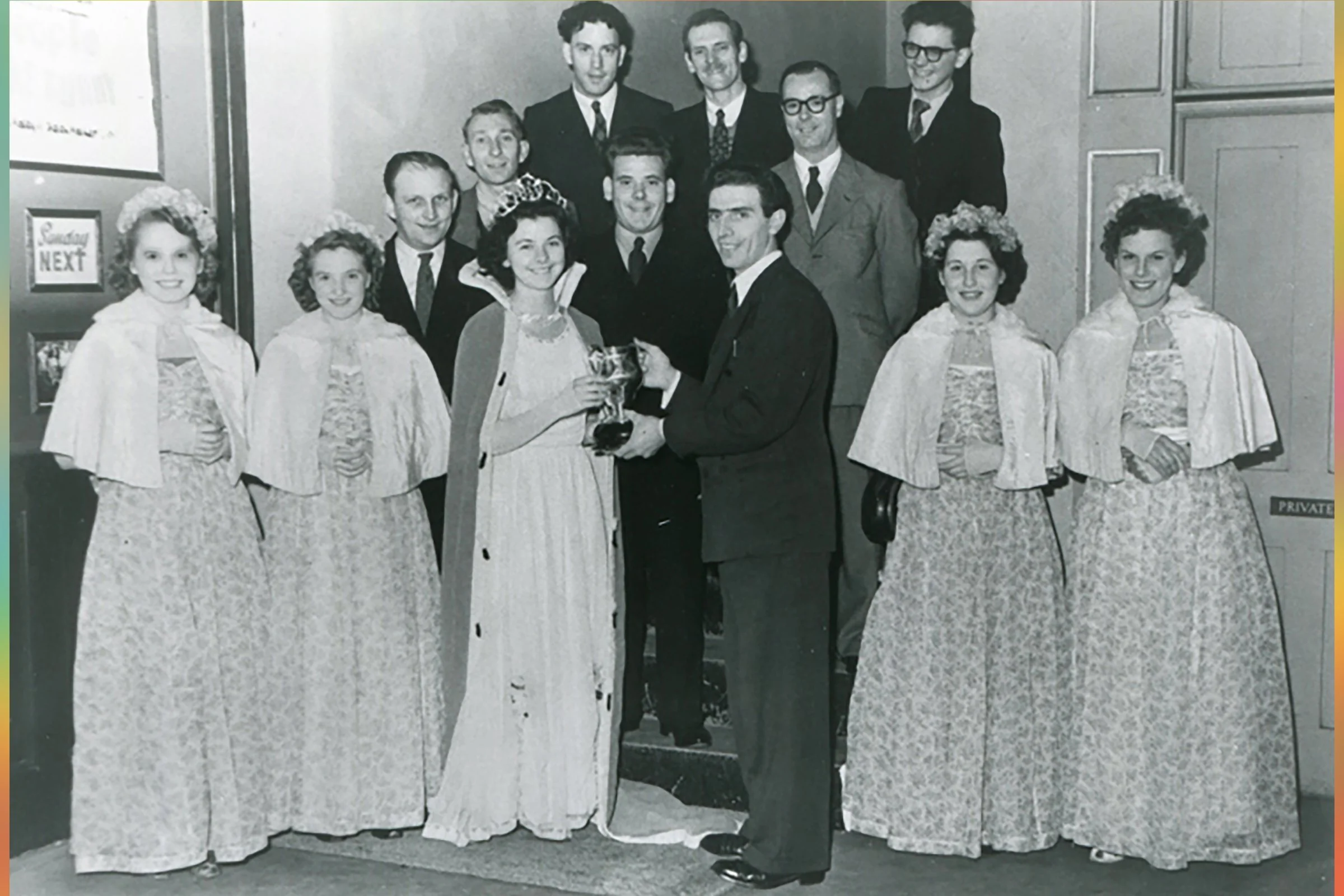  VALERIE  with MARGARET CHALMERS, LILIAN BROWN, JEAN FUNNELL & KATHLEEN GREENING 1952
