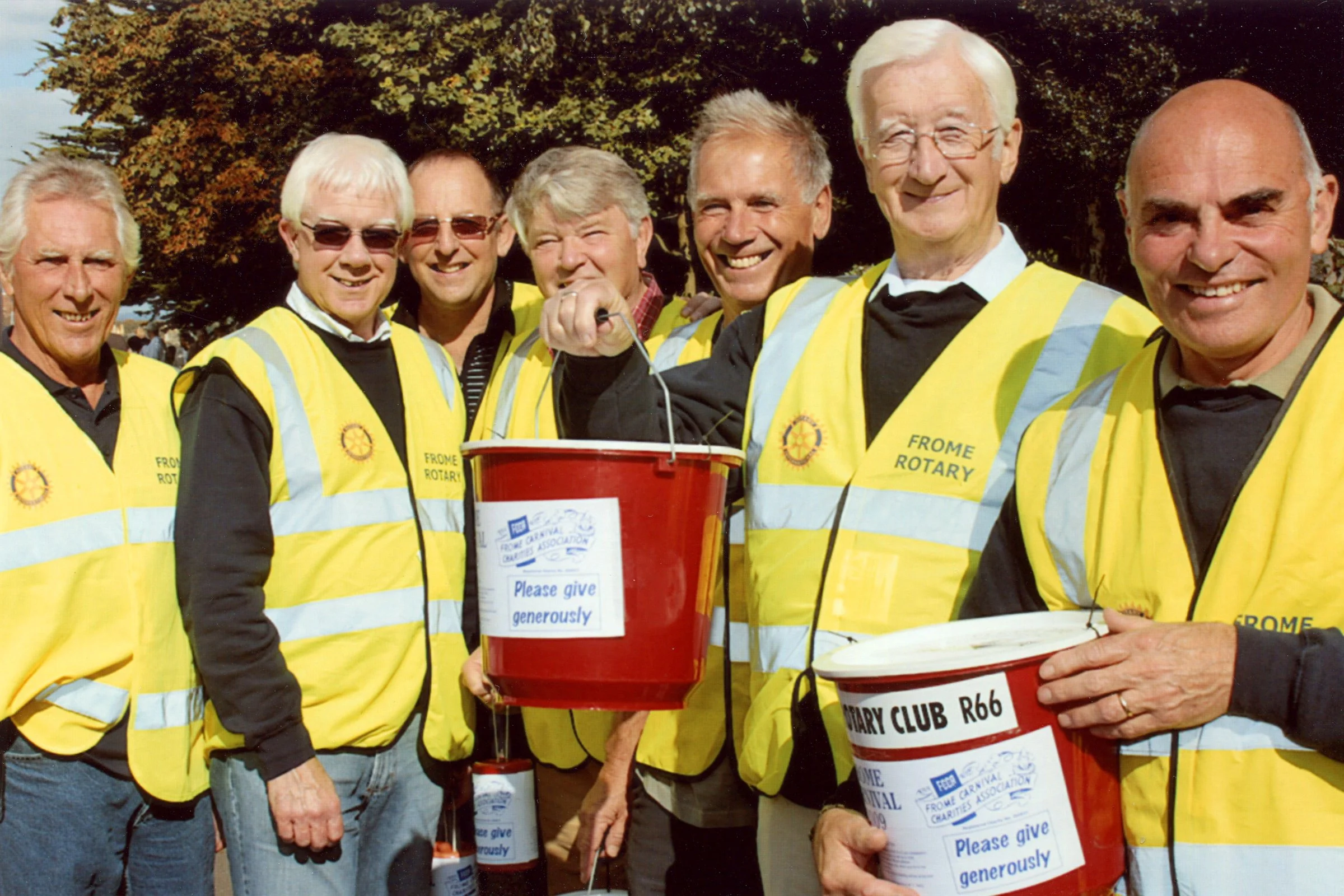 A group of Rotary carnival collectors