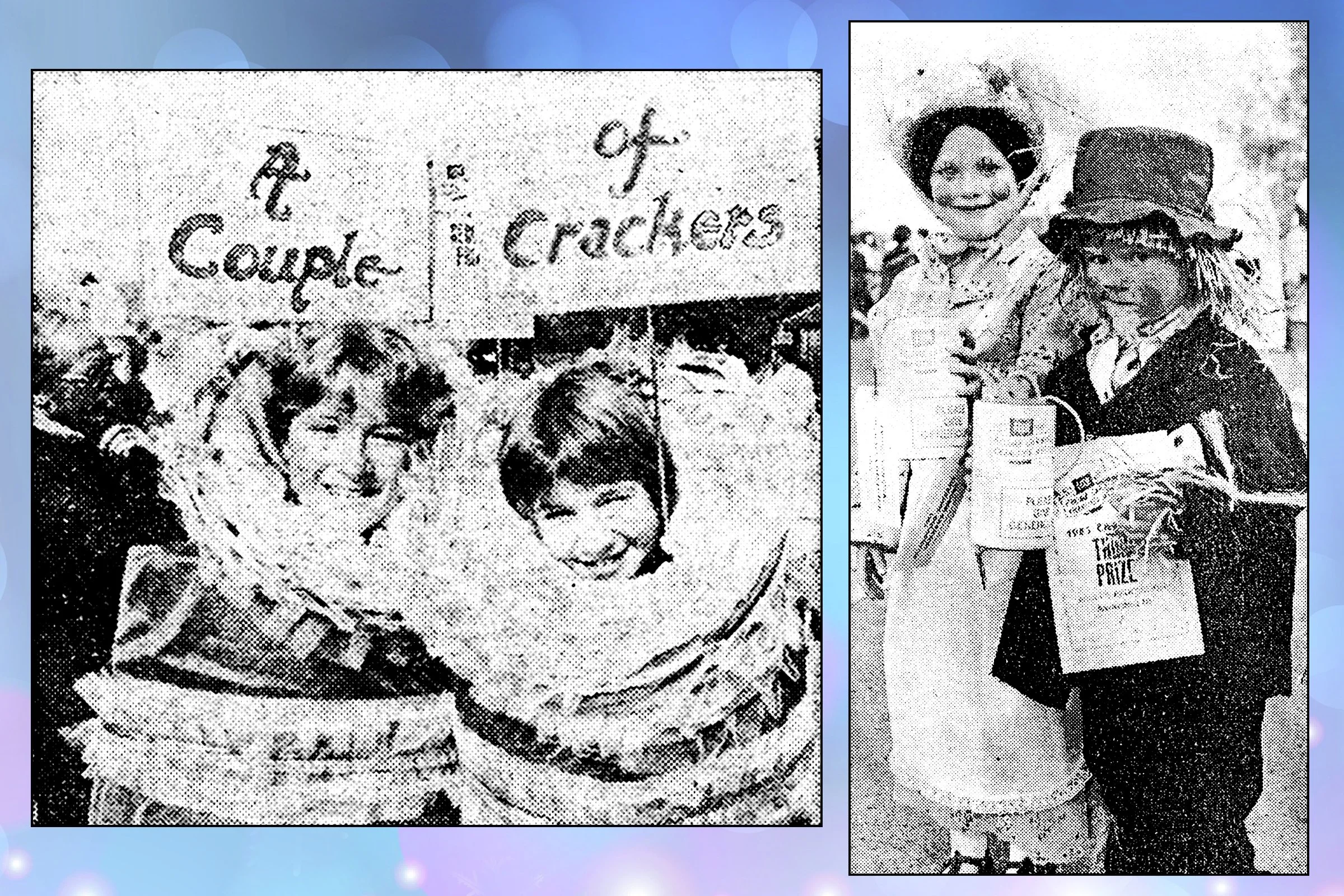 A Couple of Crackers - Jane Masters & Nicola Hunt; Wurzel Gummidge & Aunt Sally - Amy & Jasmin Bullus