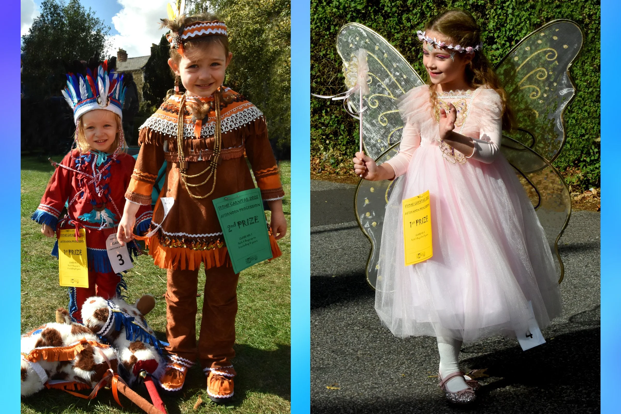 Mamma Squaw & The Chief - Lily & Harry Streets; Flutterby Fairy - Ella Capper