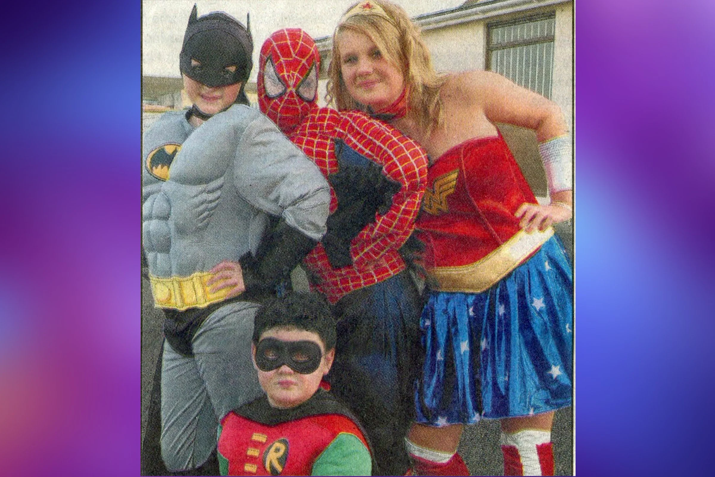 The Superheroes of Captain Carpet - Megan Surridge, Steph Heal, Katie & Harry Corcoran