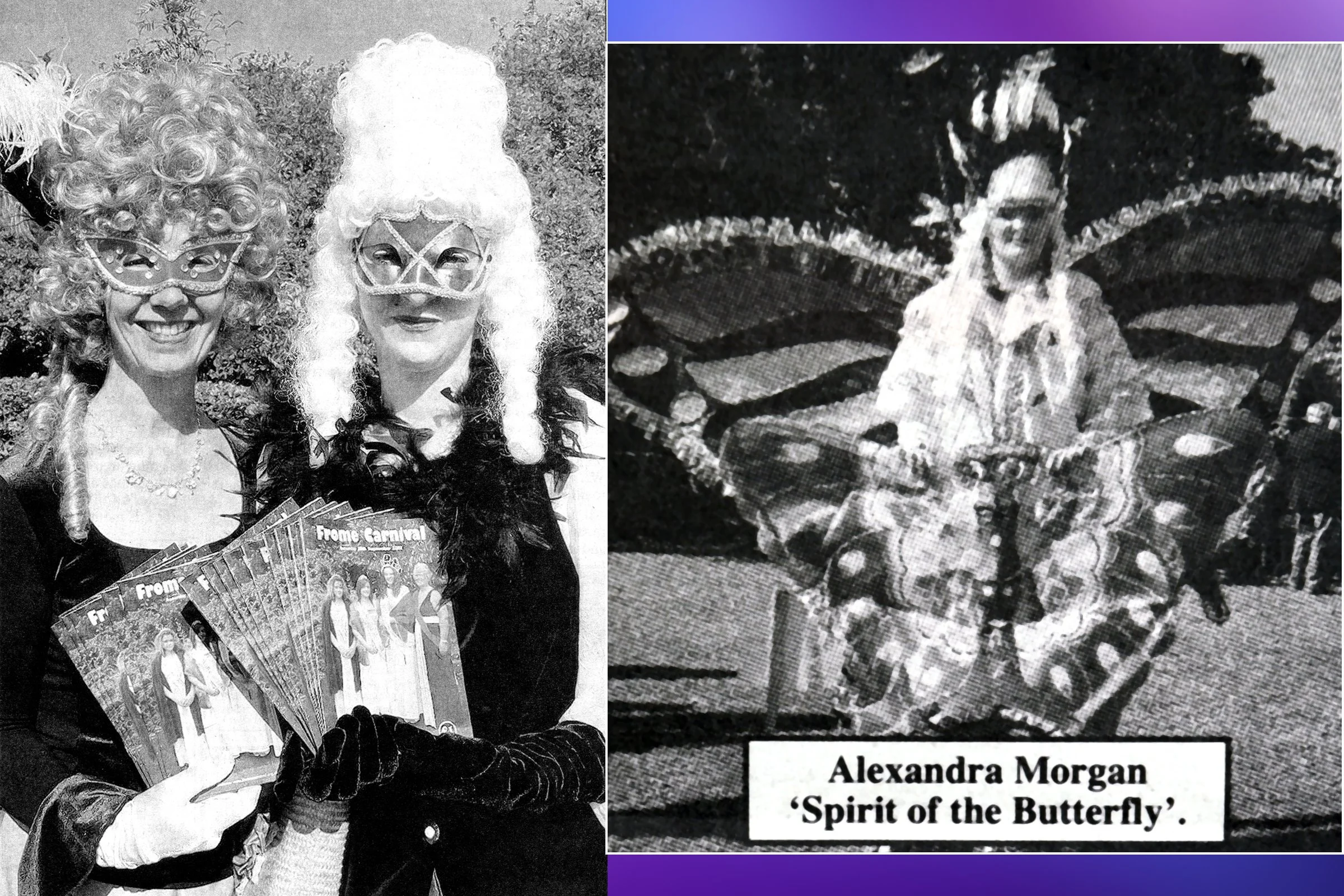 Programme sellers Pat Hobbs & Irulan Horner; Spirit of the Butterfly - Alexandra Morgan