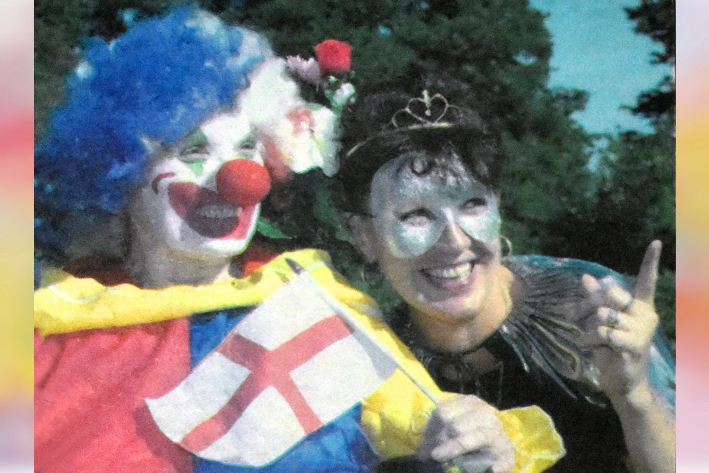Clown & Masked Belle - Tina Dowting & Jackie Wyatt