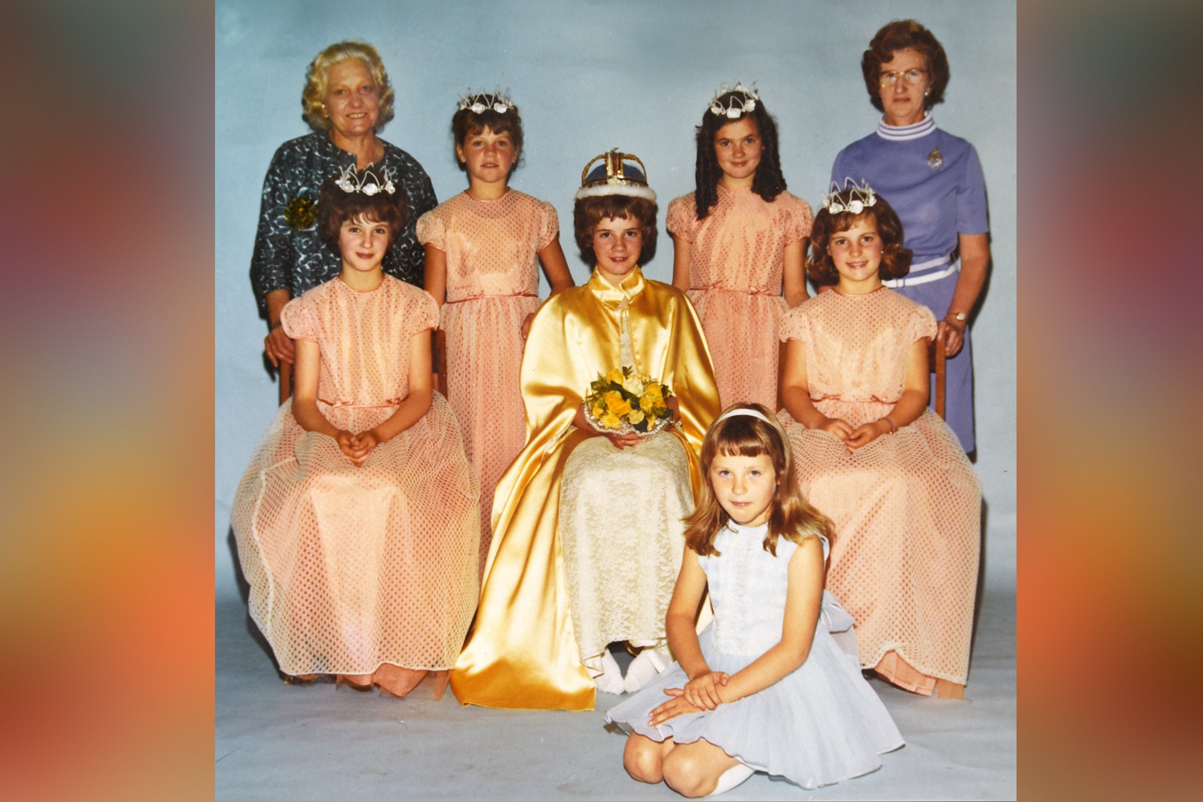  CAROLINE BISHOP  - CHILDREN'S QUEEN 1971 with ANNE HOLLEY, JOSEPHINE O'CONNOR, ANGELA HUMPHRIES, SANDRA WILLIAMS