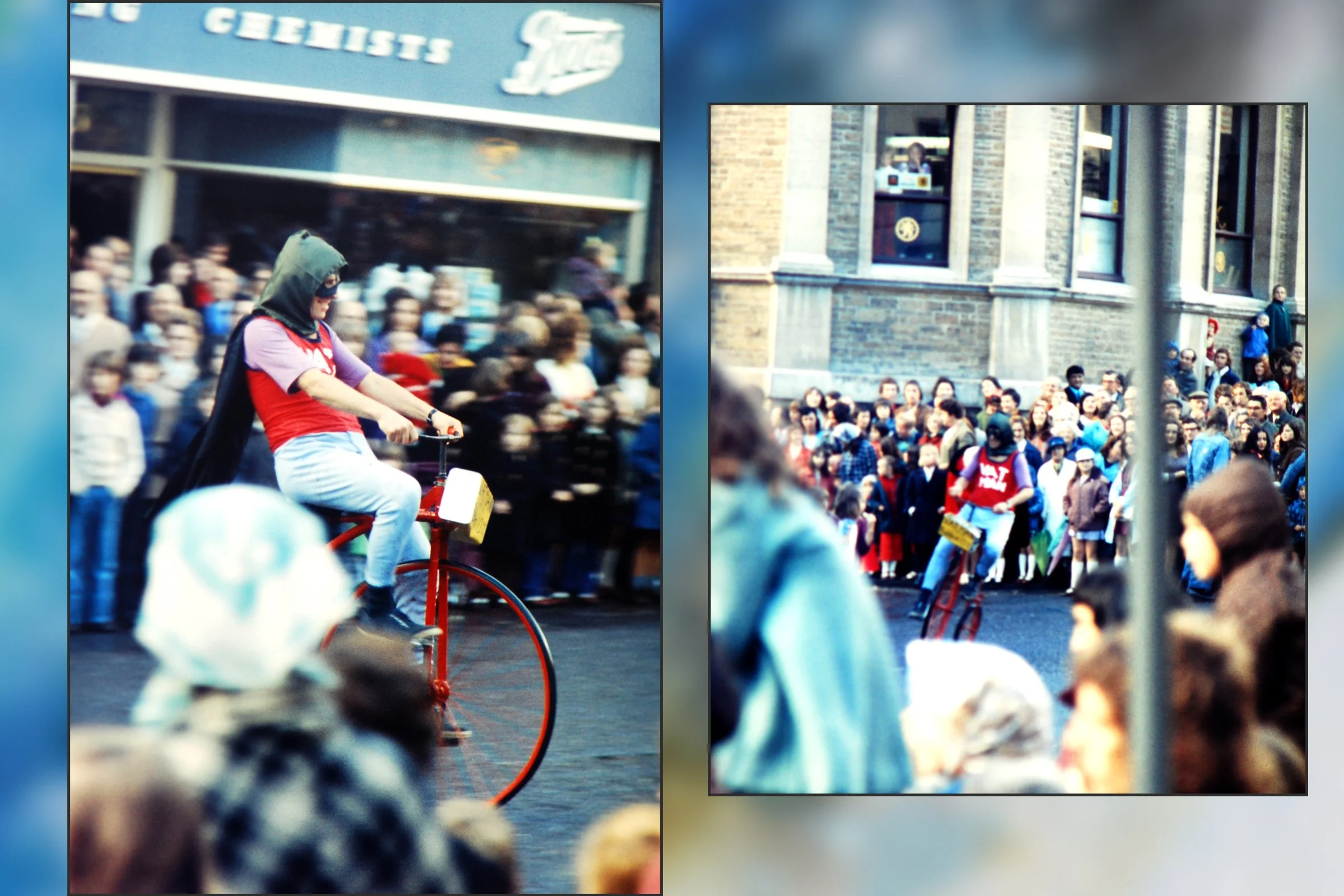 Penny Farthing heading the evening procession