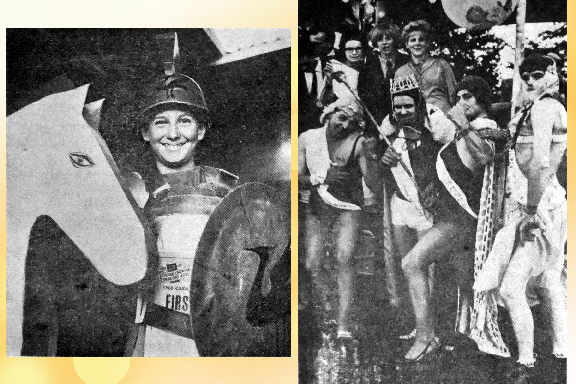 The Horse of Troy - Phillip Watts; Miss World 1969 by Asham Quarry