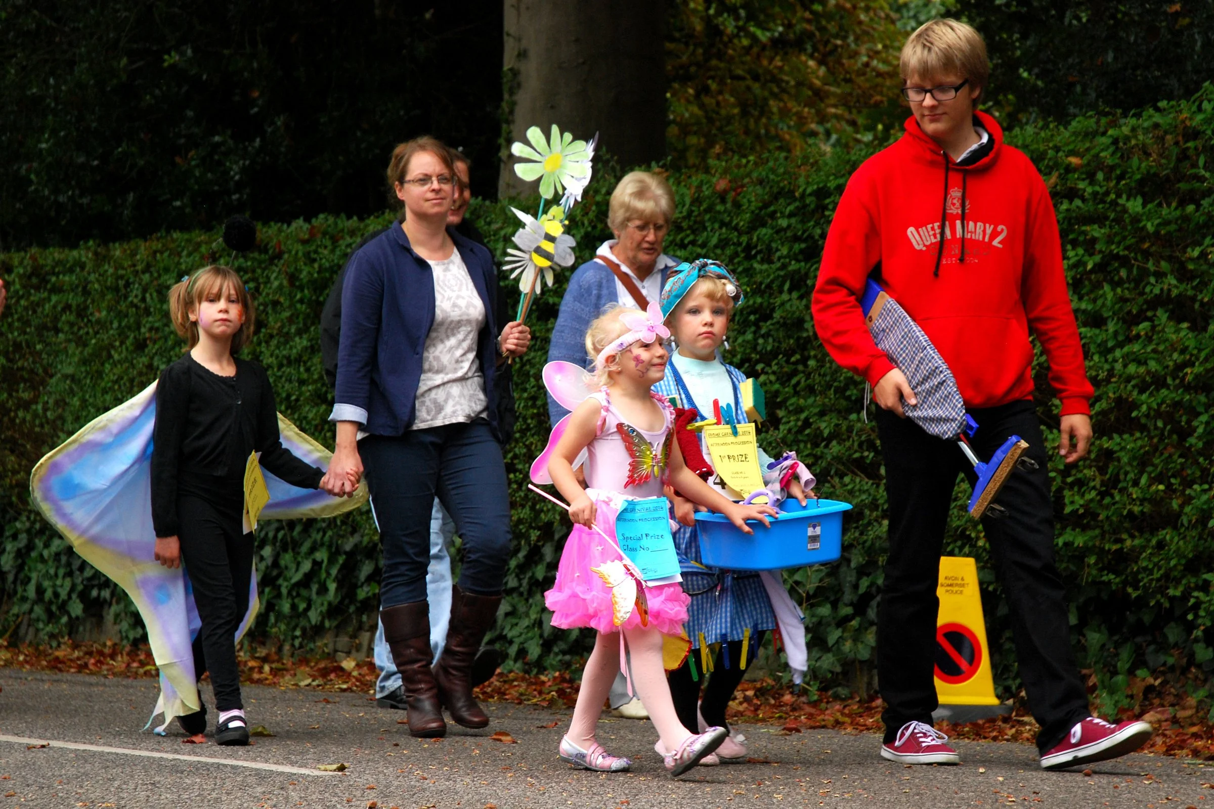 Some of the competitors on route