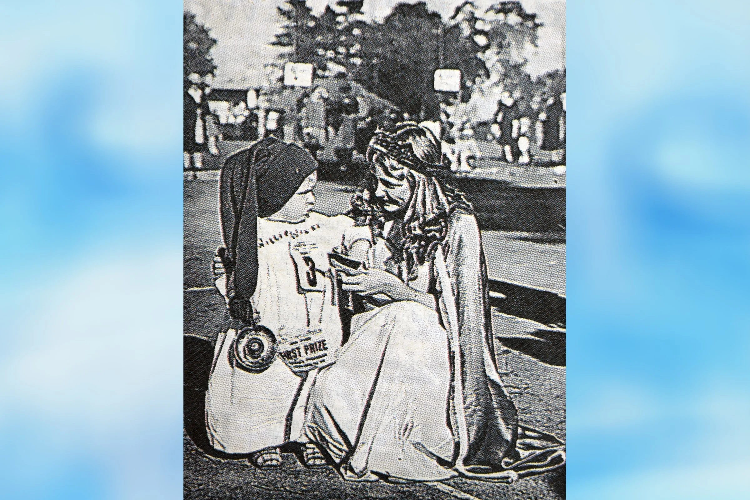  CYNTHIA  handing out prizes at the children's carnival 1948