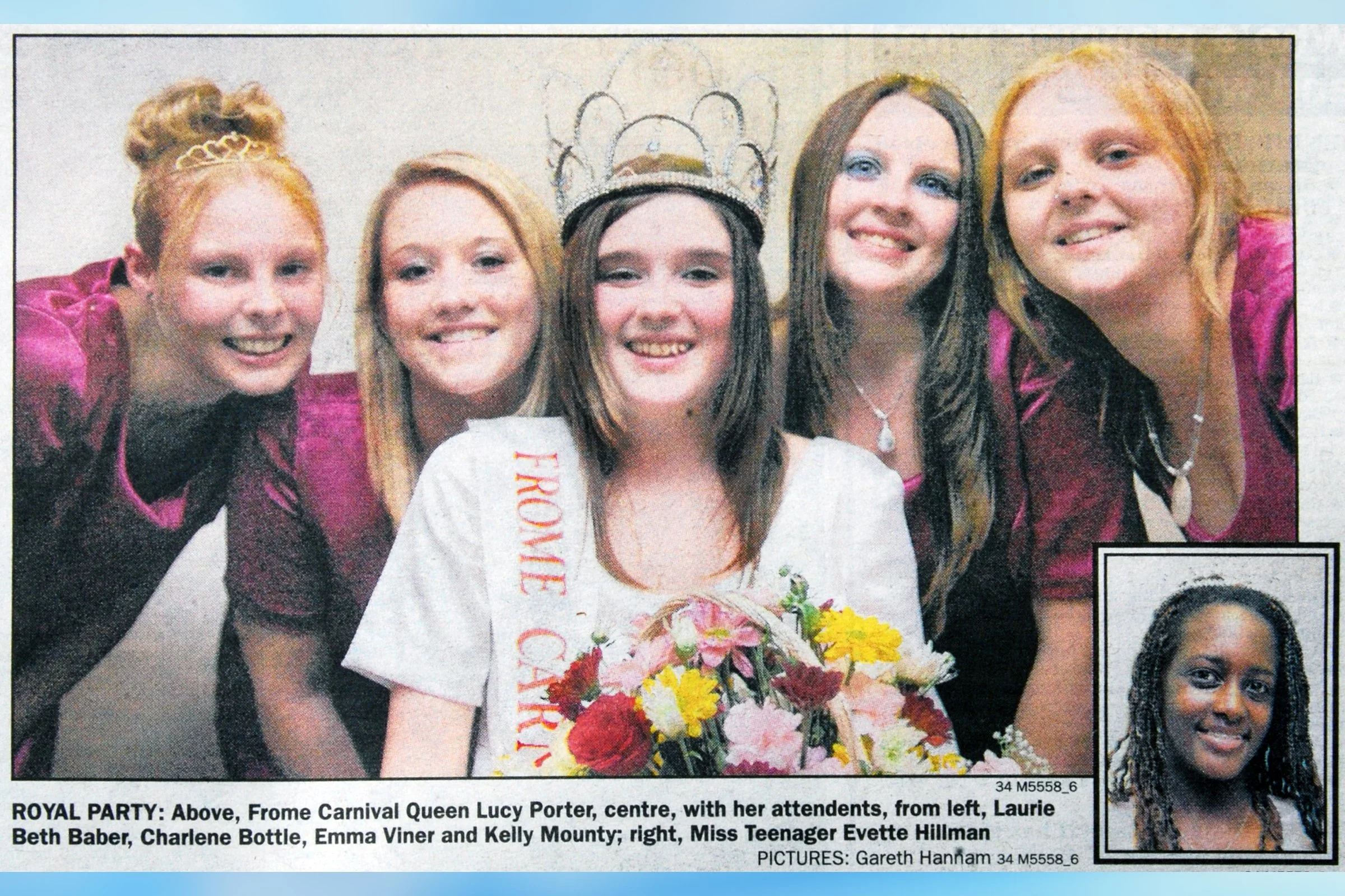  LUCY  with KELLY MOUNTY, EMMA VINER, CHARLENE BOTTLE, LAURIE BABER, inset EVETTE HILLMAN