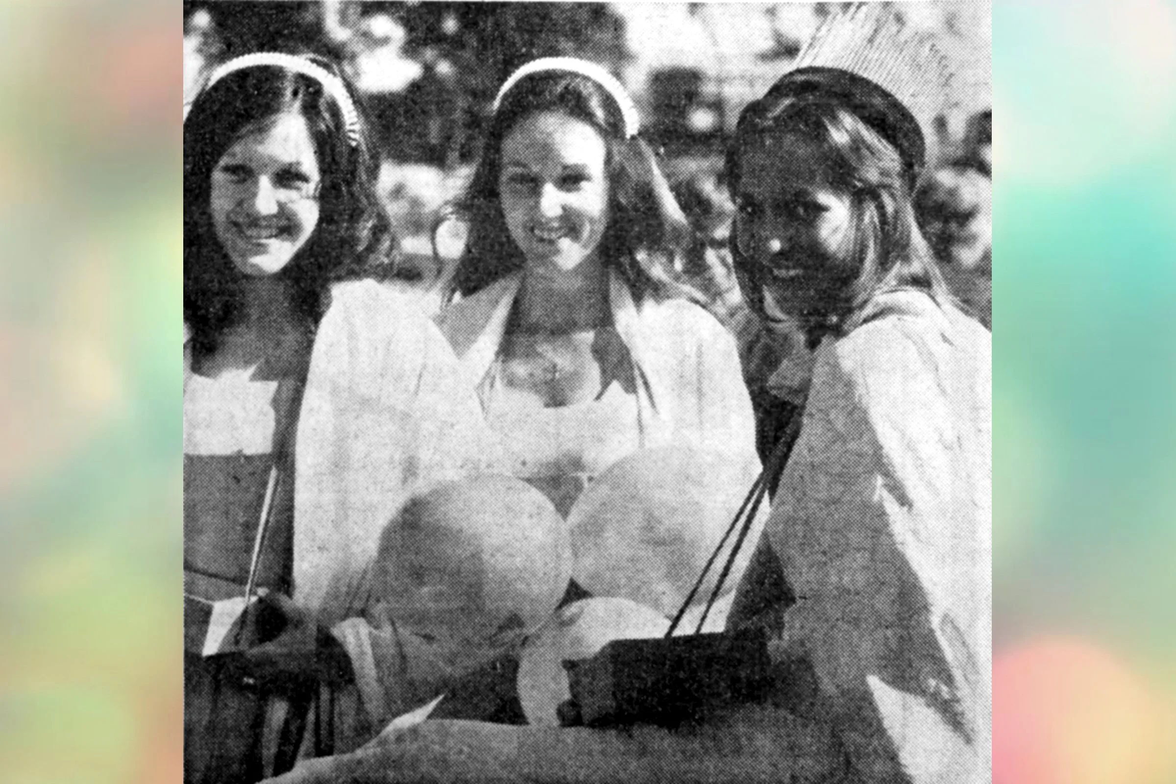  LISA  with attendants at Cheese Show 1974